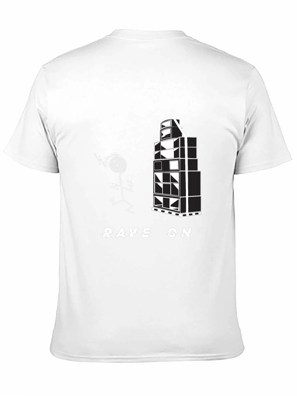 Rave On Black Graphic Tee