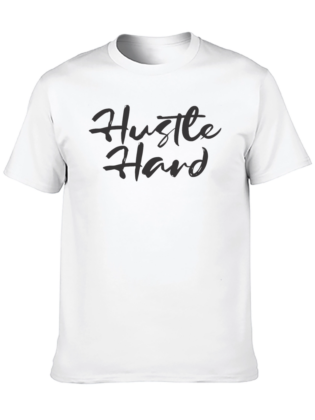 Hustle Hard Graphic Tee - Stylish Crew Neck T-Shirt