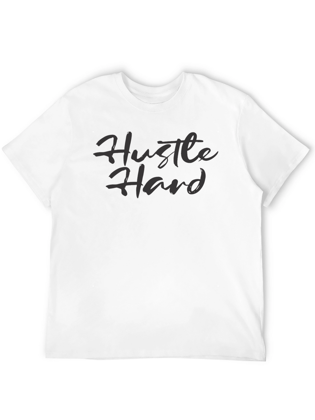 Hustle Hard Graphic Tee - Stylish Crew Neck T-Shirt