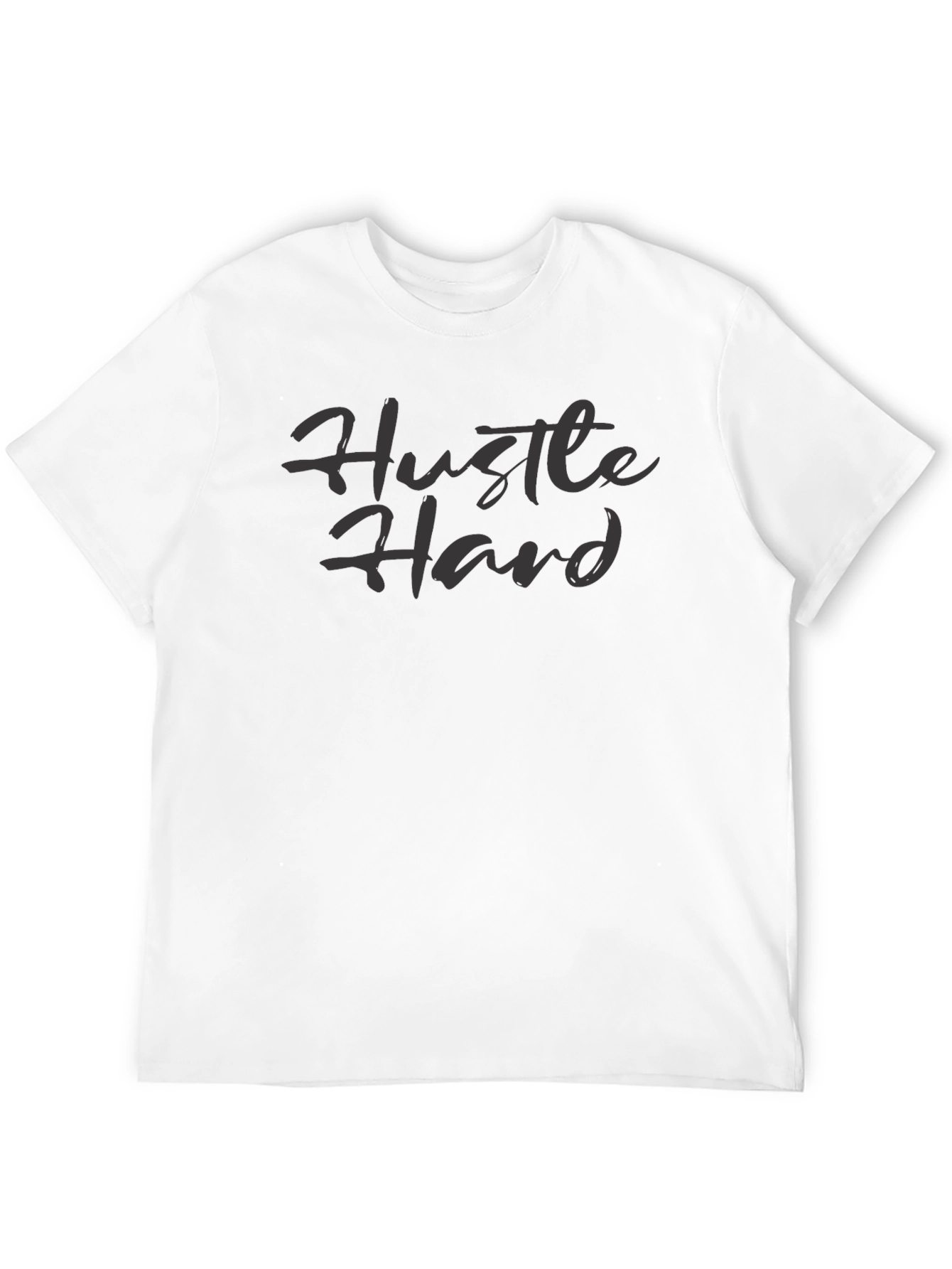 Hustle Hard Graphic Tee - Stylish Crew Neck T-Shirt