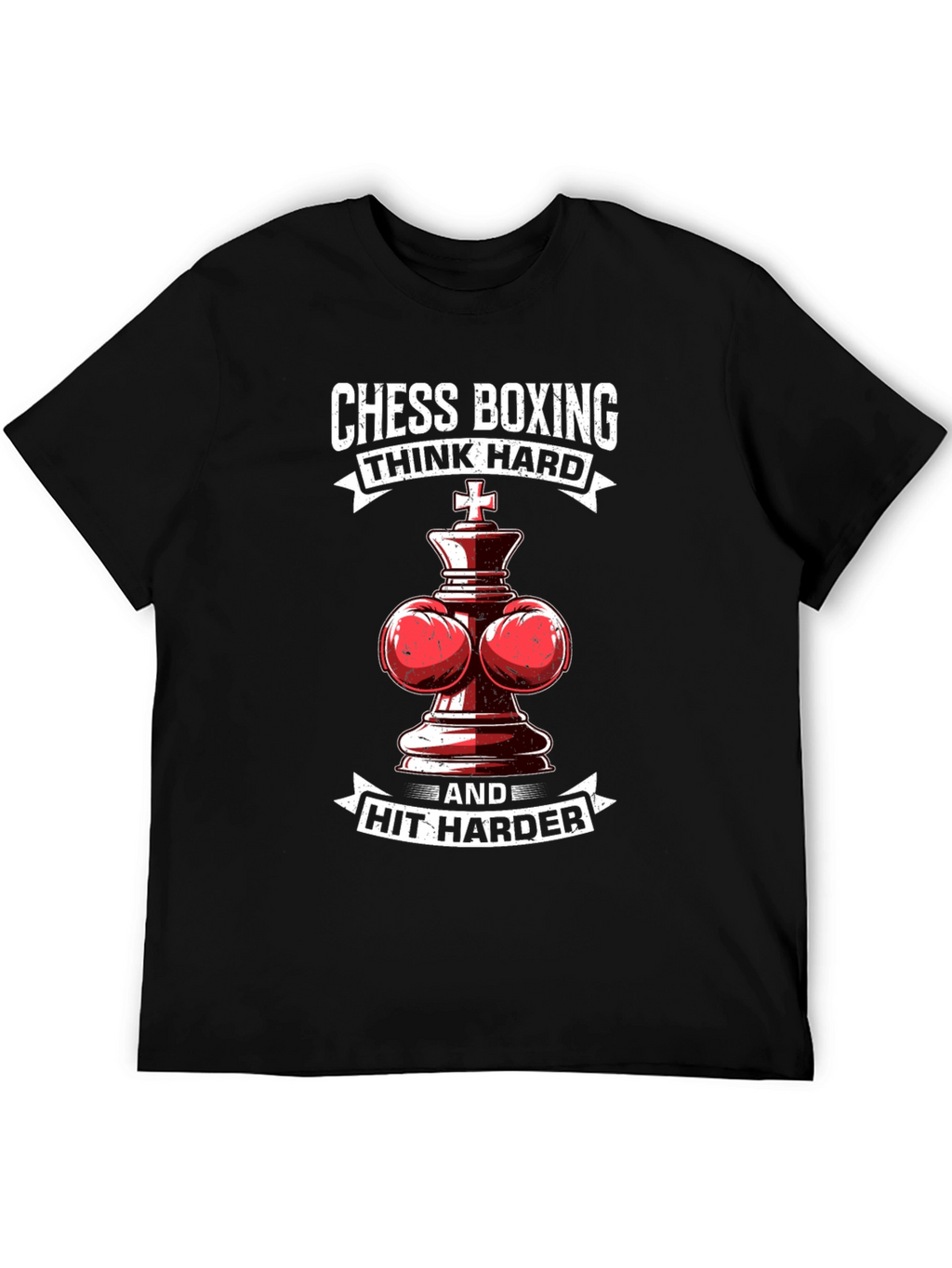 Chess Boxing T-Shirt: Think Hard Hit Harder