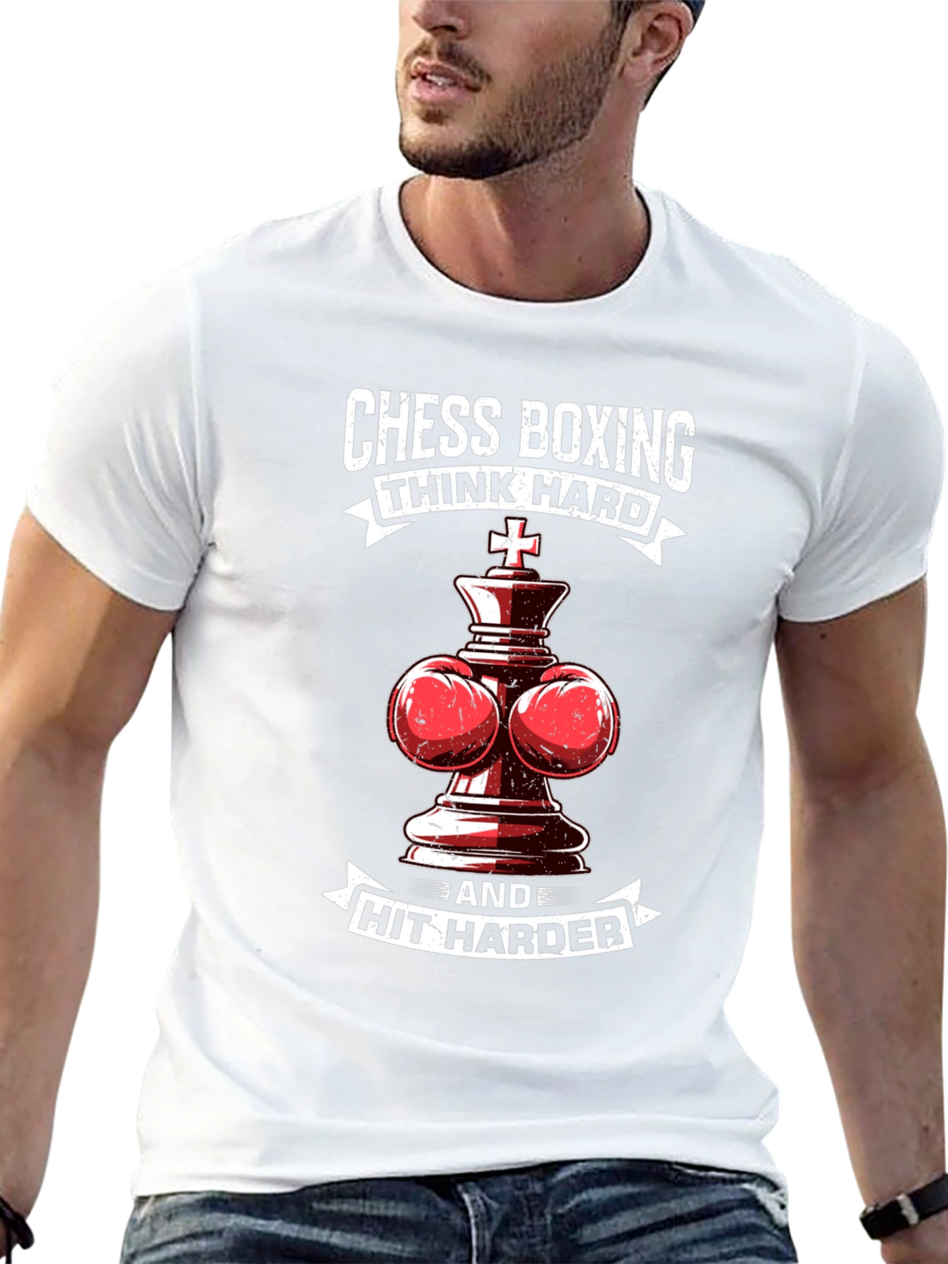 Chess Boxing T-Shirt: Think Hard Hit Harder