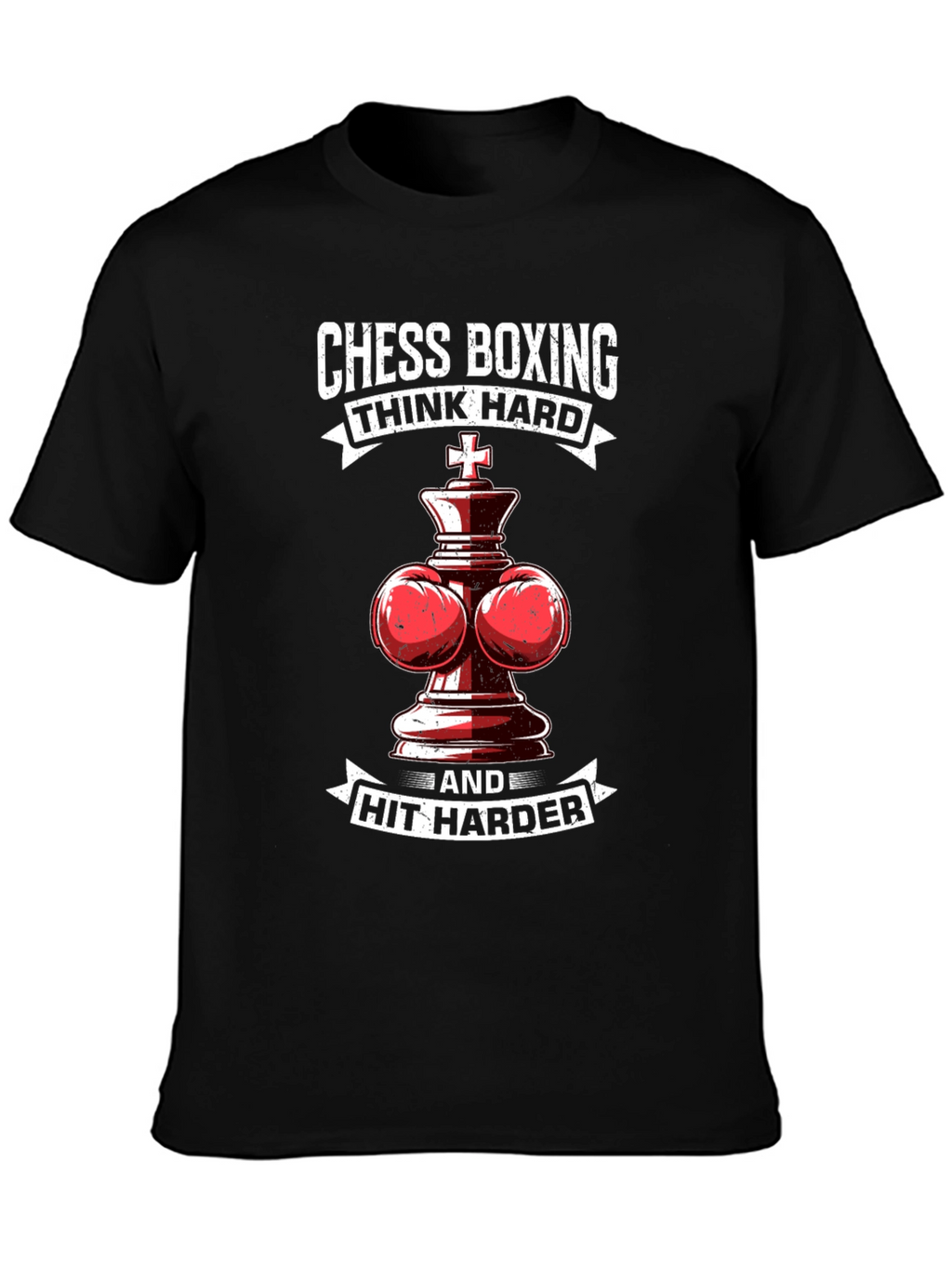 Chess Boxing T-Shirt: Think Hard Hit Harder