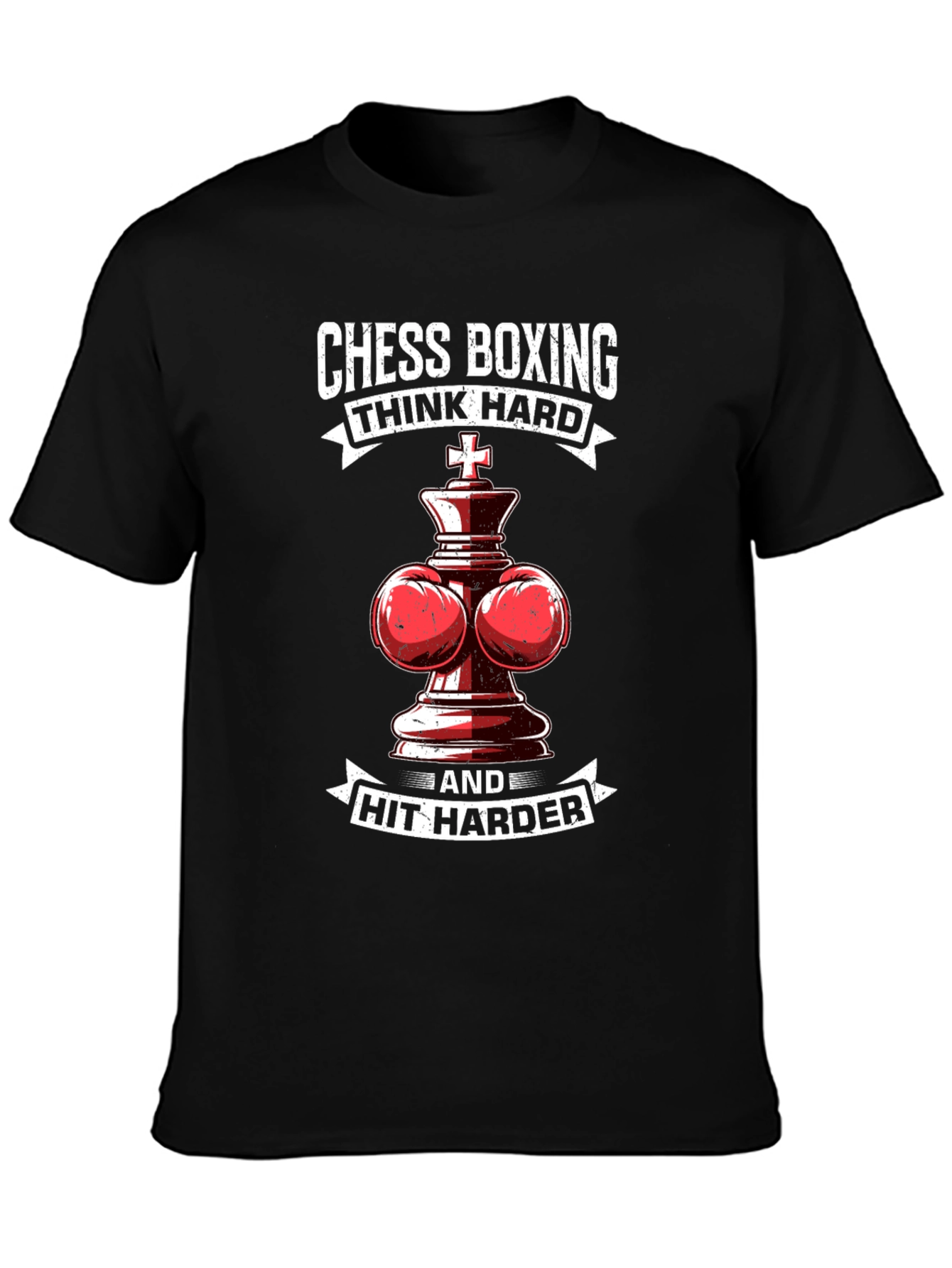 Chess Boxing T-Shirt: Think Hard Hit Harder