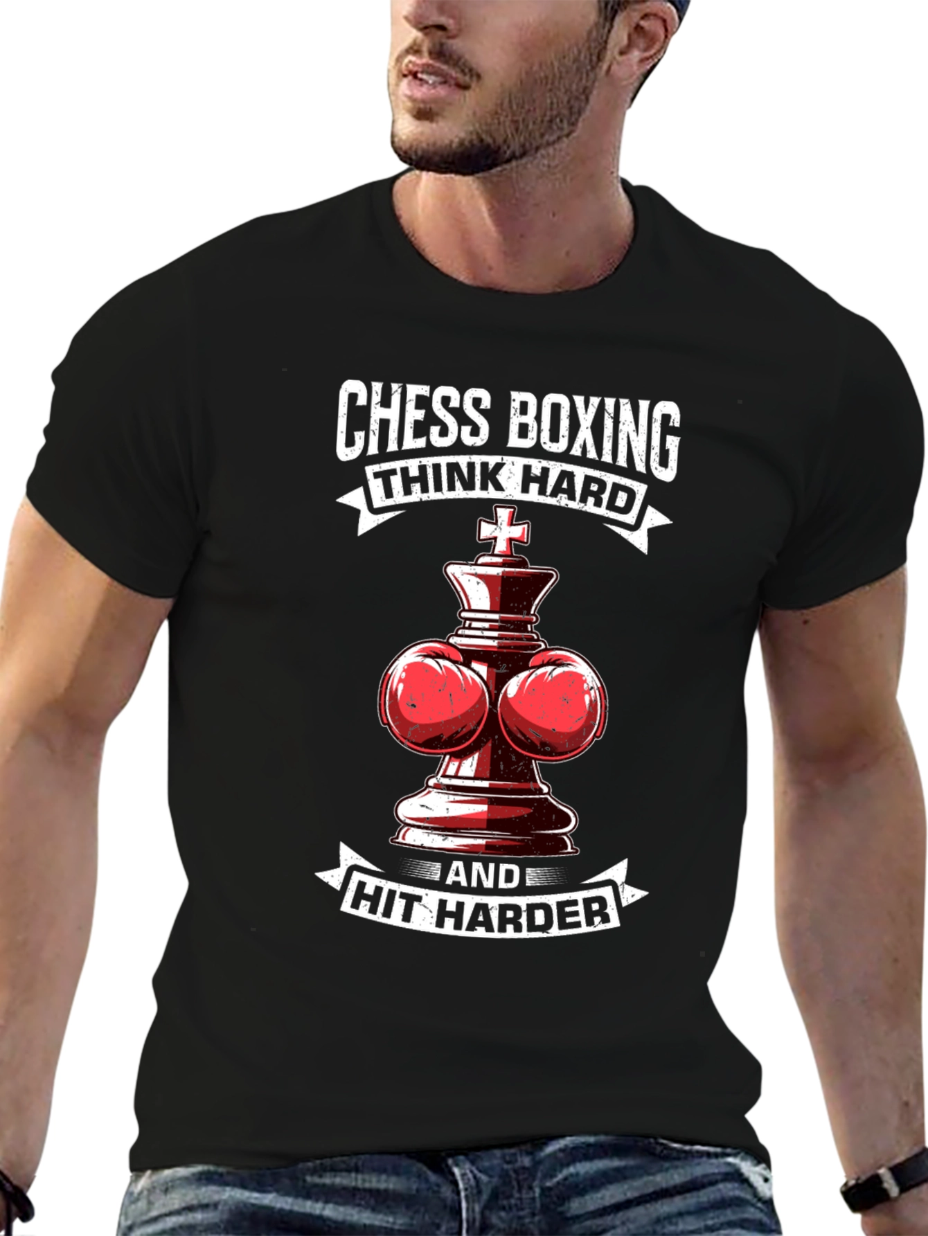 Chess Boxing T-Shirt: Think Hard Hit Harder