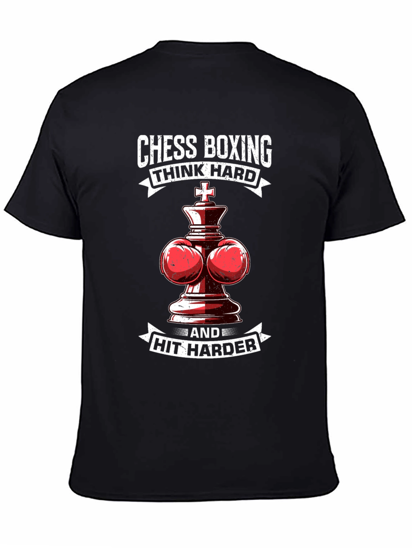 Chess Boxing T-Shirt: Think Hard Hit Harder