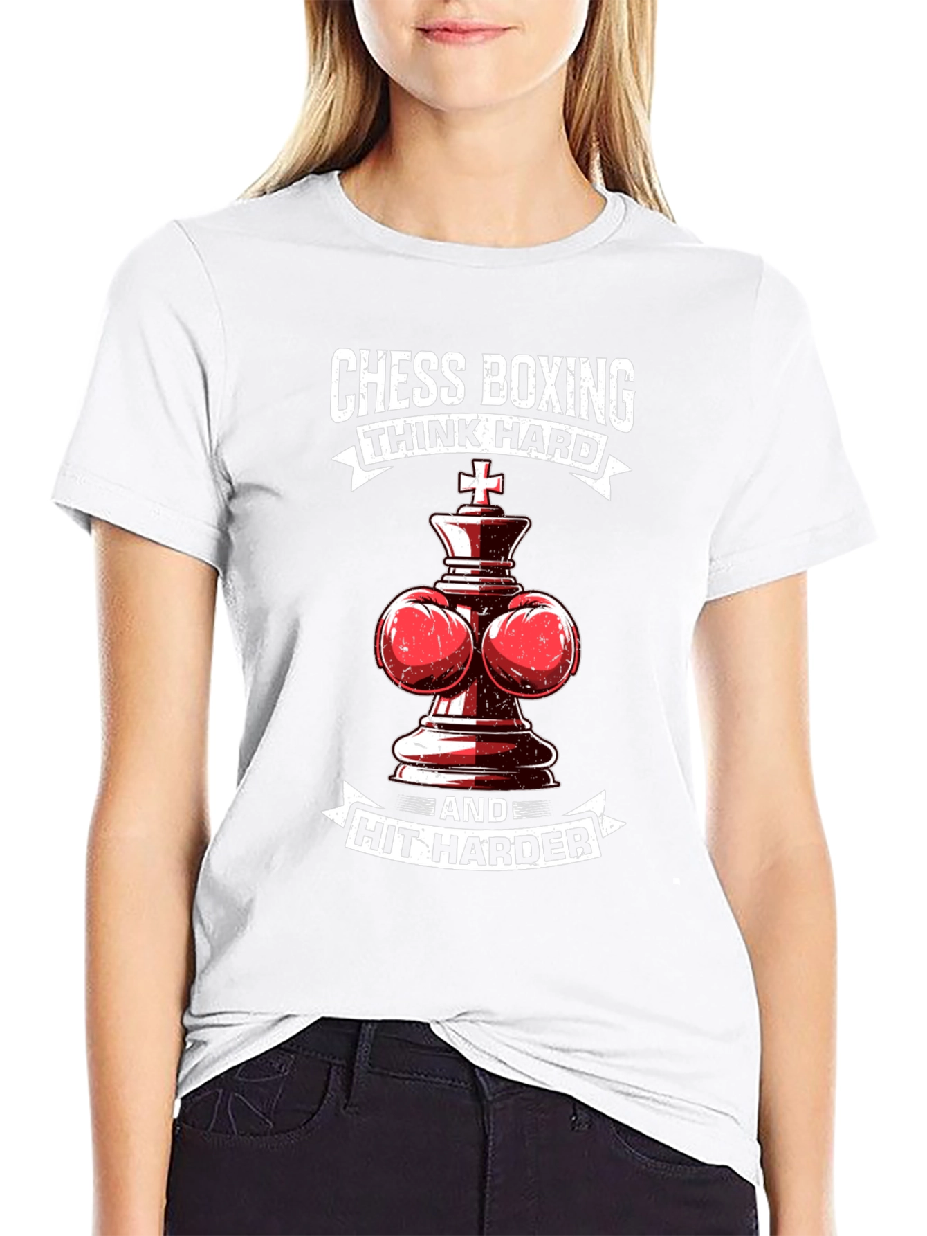 Chess Boxing T-Shirt: Think Hard Hit Harder