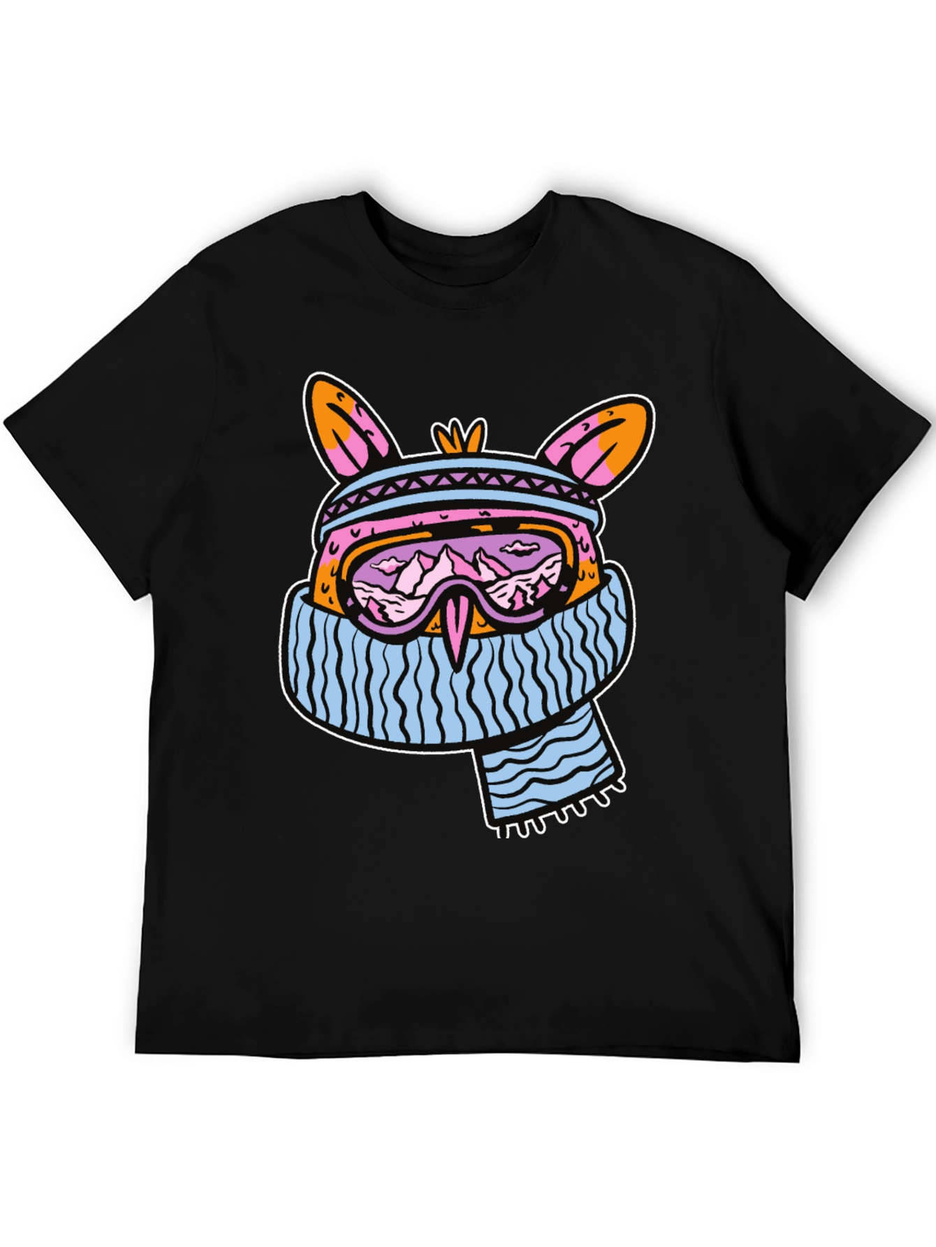 Ski Bunny Graphic Tee - Black Casual Shirt