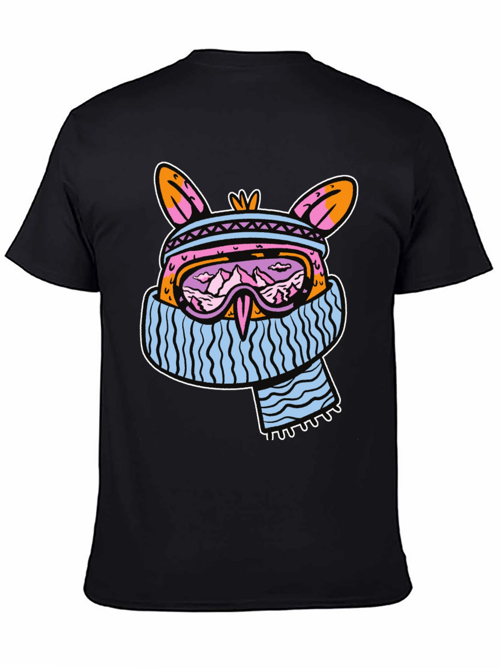 Ski Bunny Graphic Tee - Black Casual Shirt