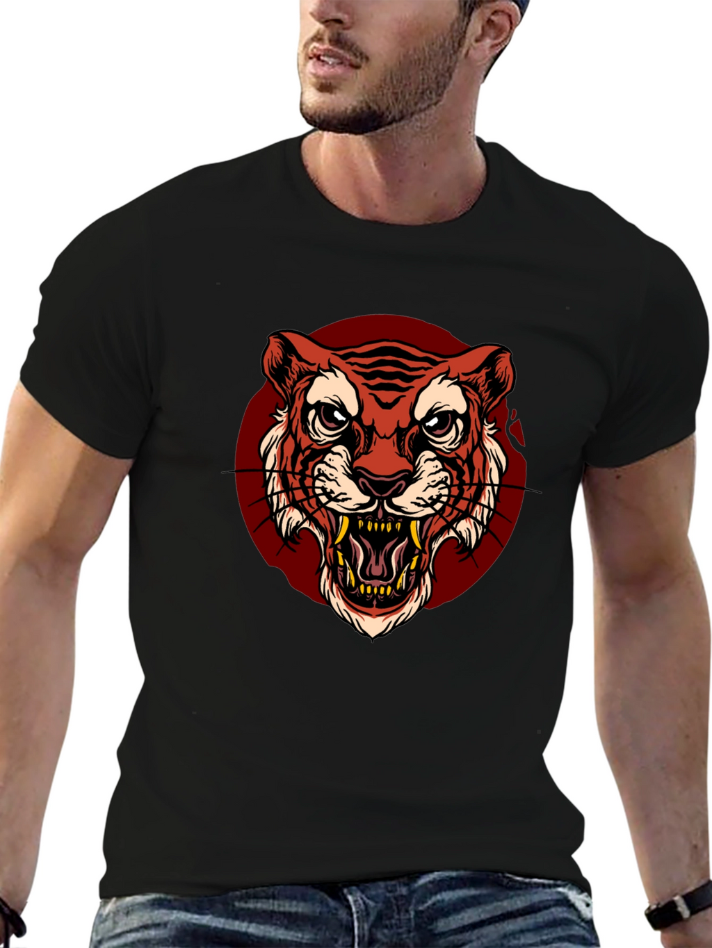 Black Tiger Graphic Tee