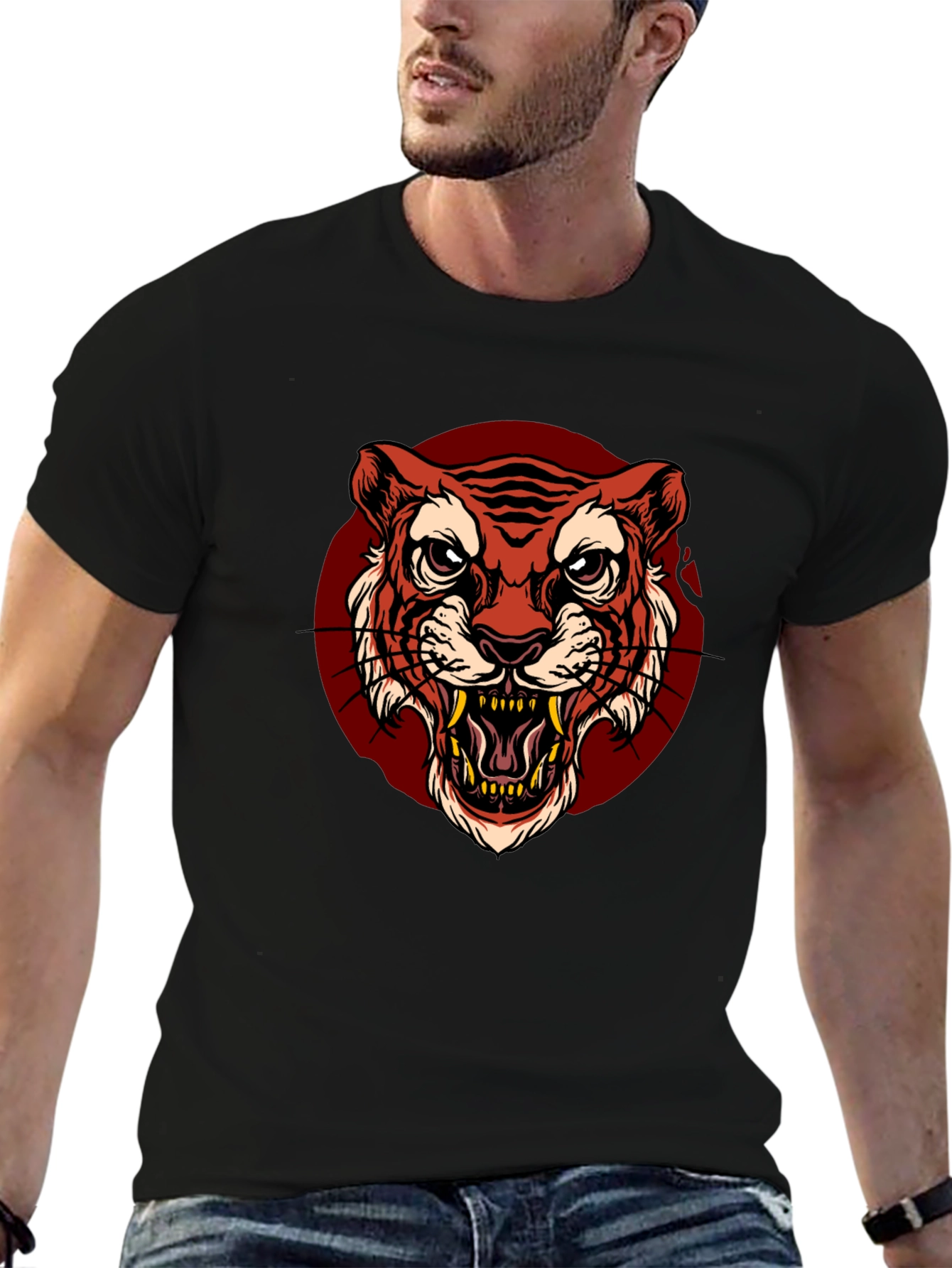 Black Tiger Graphic Tee