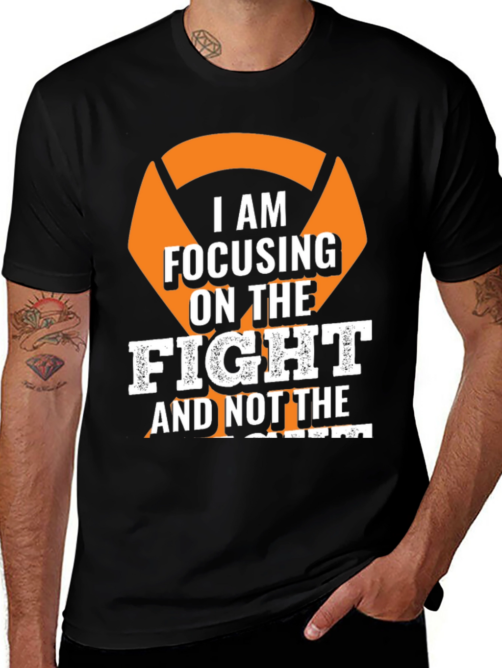 Focus on The Fight T-Shirt - Motivational Tee