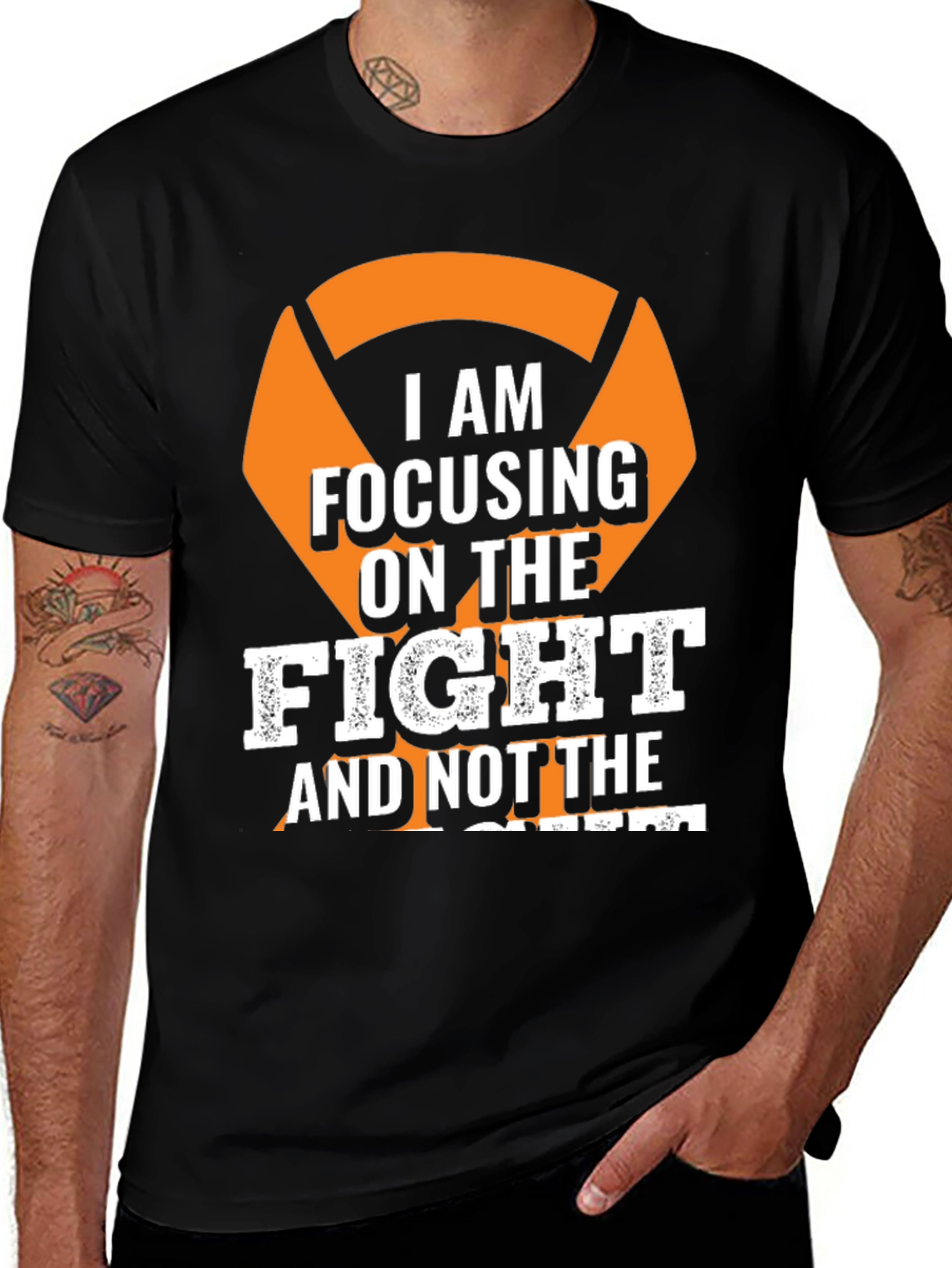 Focus on The Fight T-Shirt - Motivational Tee