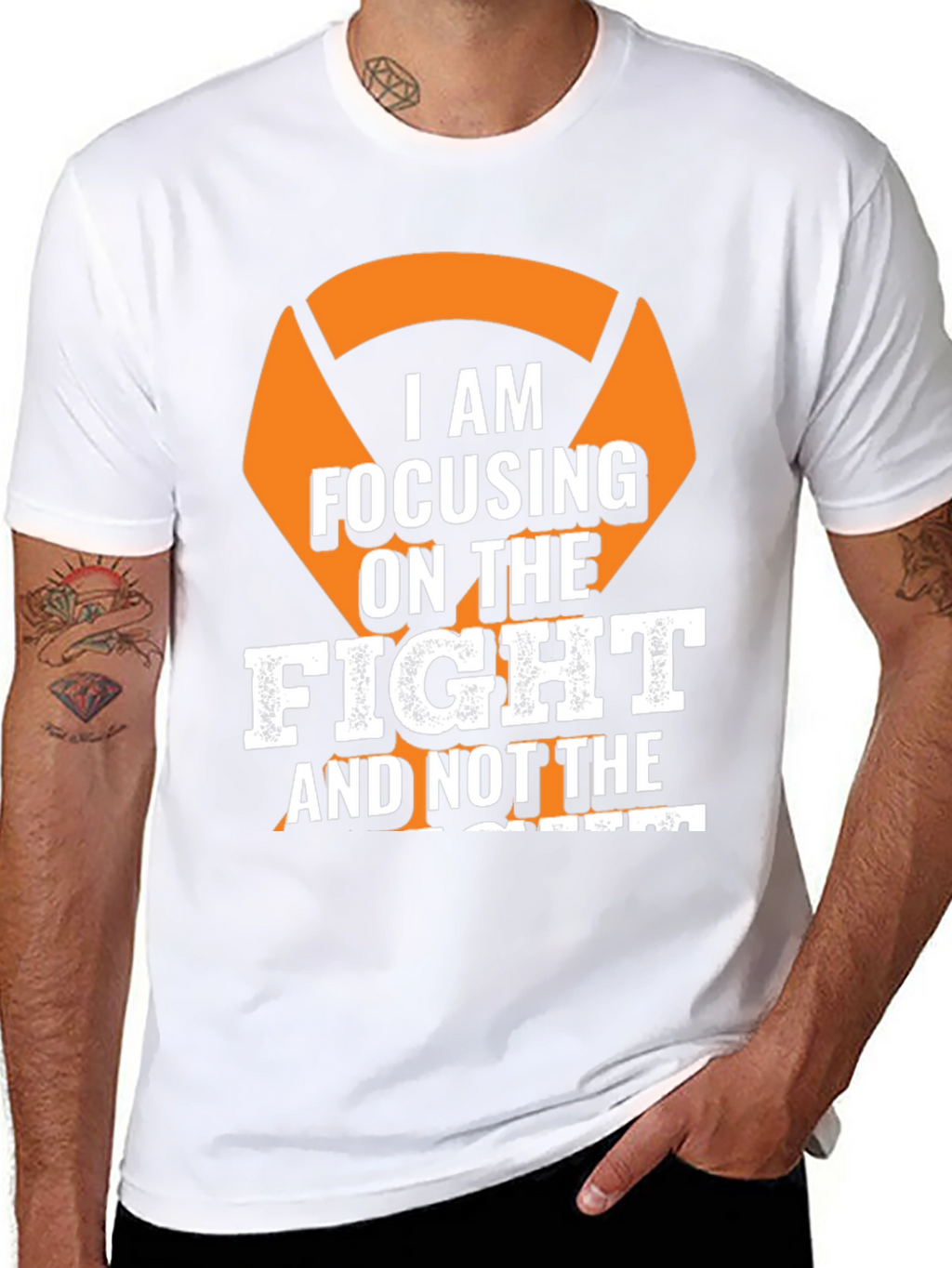 Focus on The Fight T-Shirt - Motivational Tee