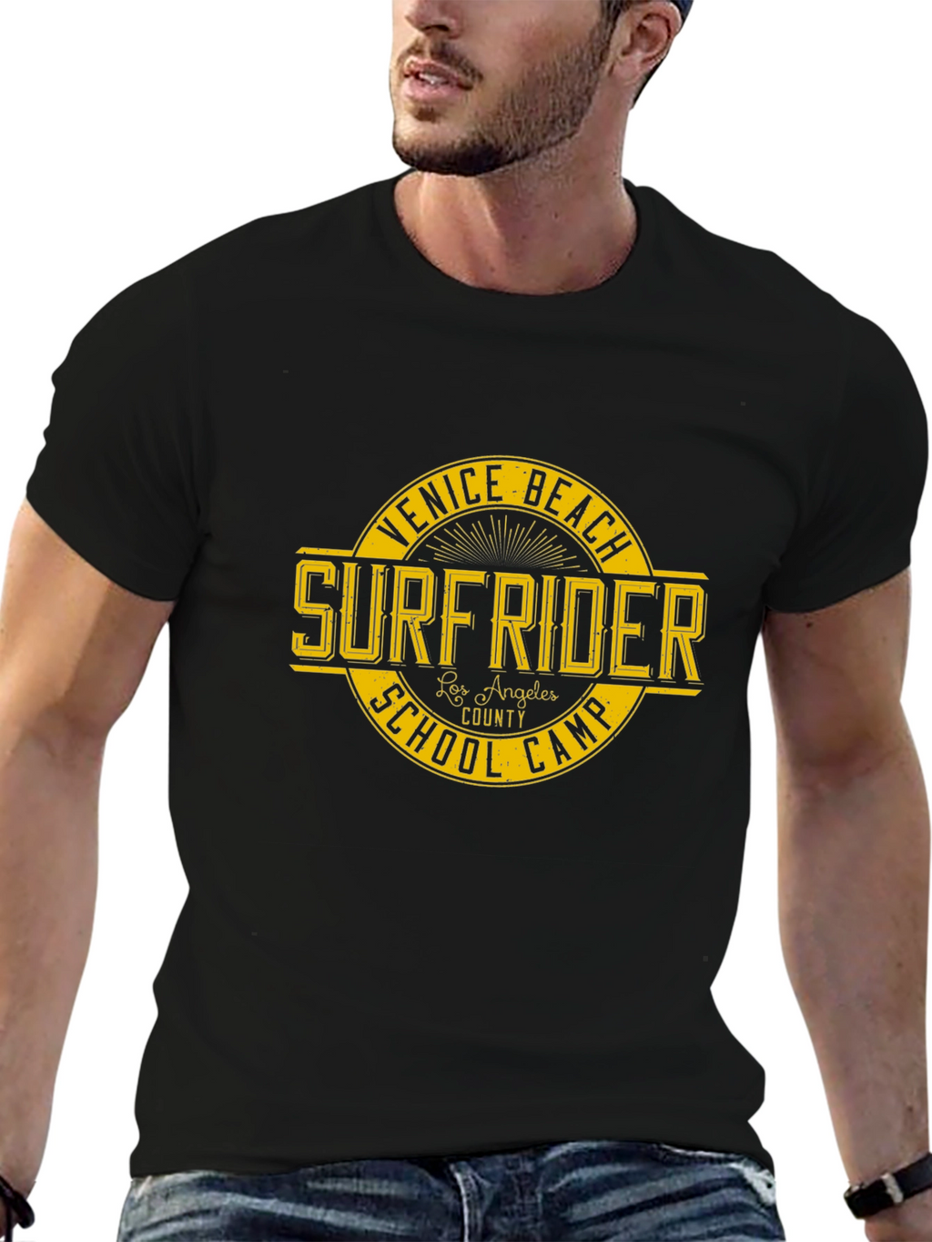 Venice Beach Surfrider School Camp Graphic T-Shirt