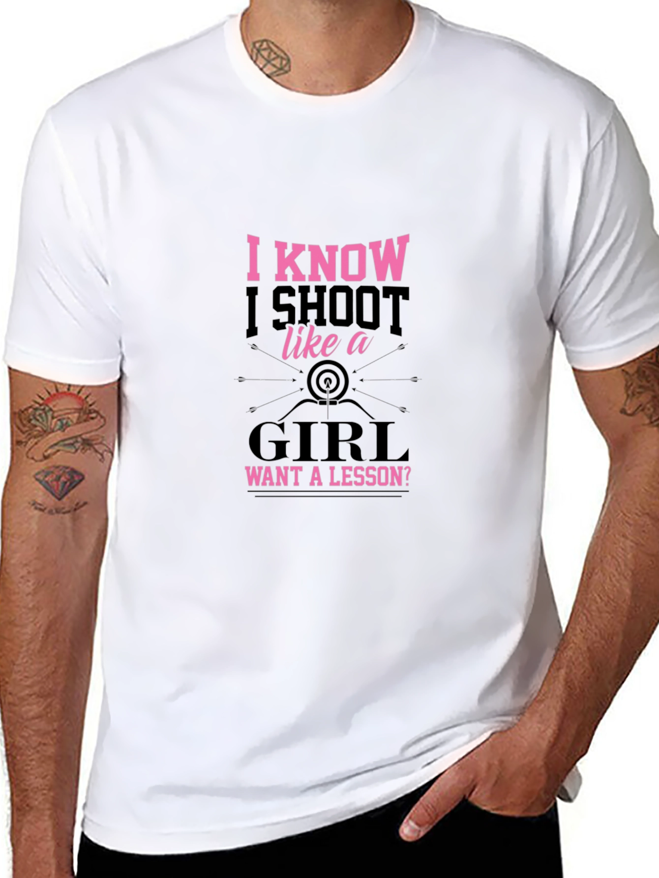 I Shoot Like a Girl T-Shirt Archery Tee