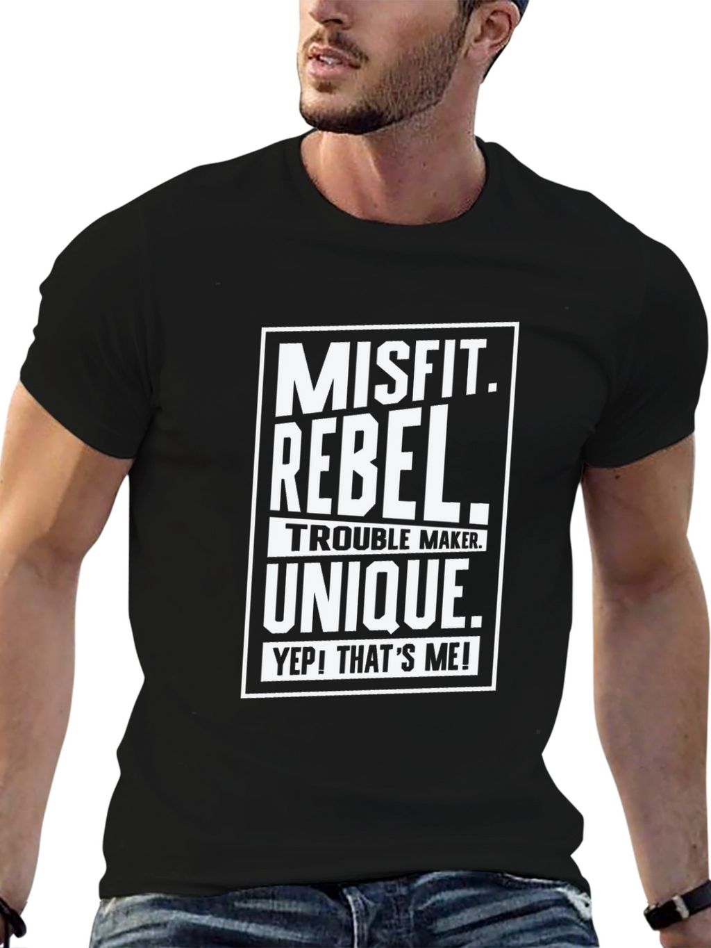 Misfit Rebel T-Shirt - Unique Graphic Tee