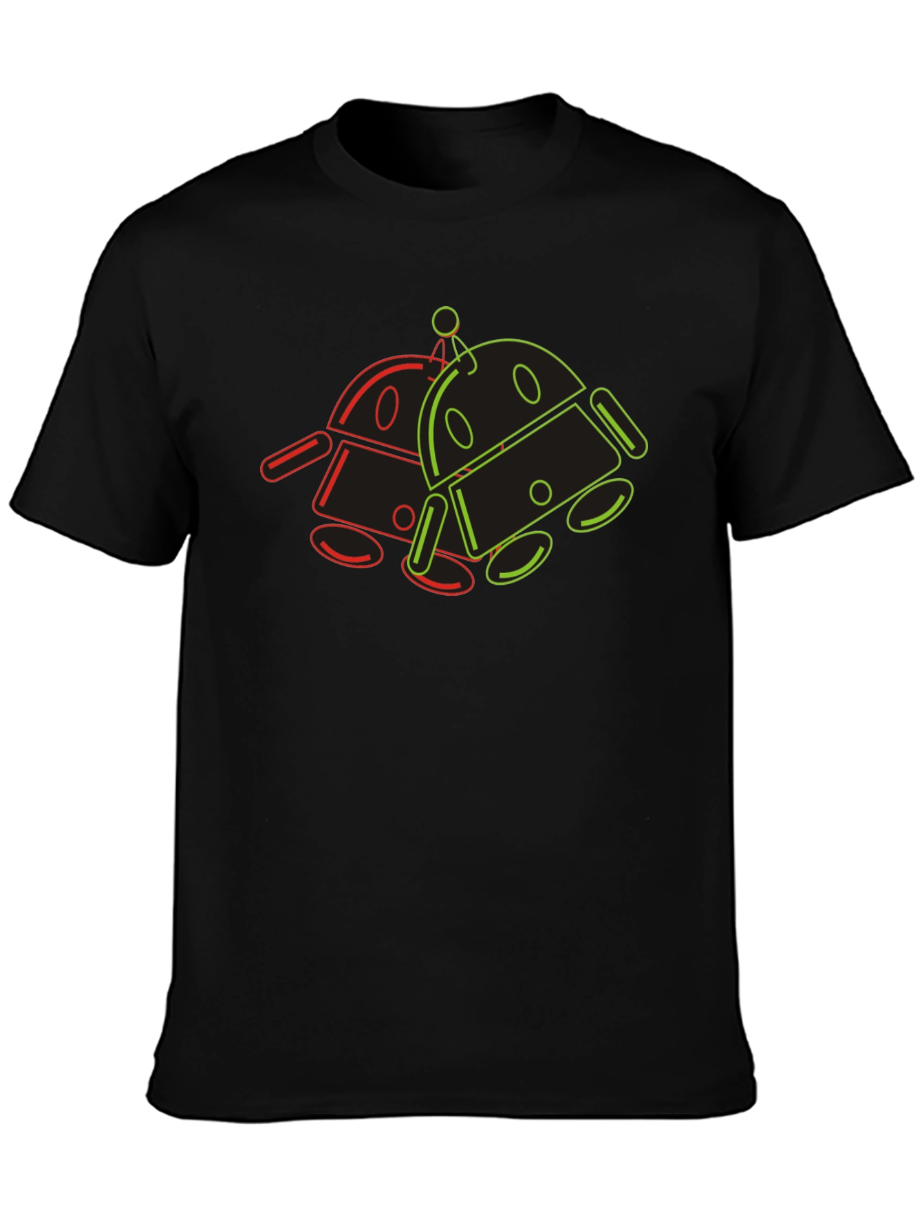 Retro Robot Graphic Tee - Cool Geek Style