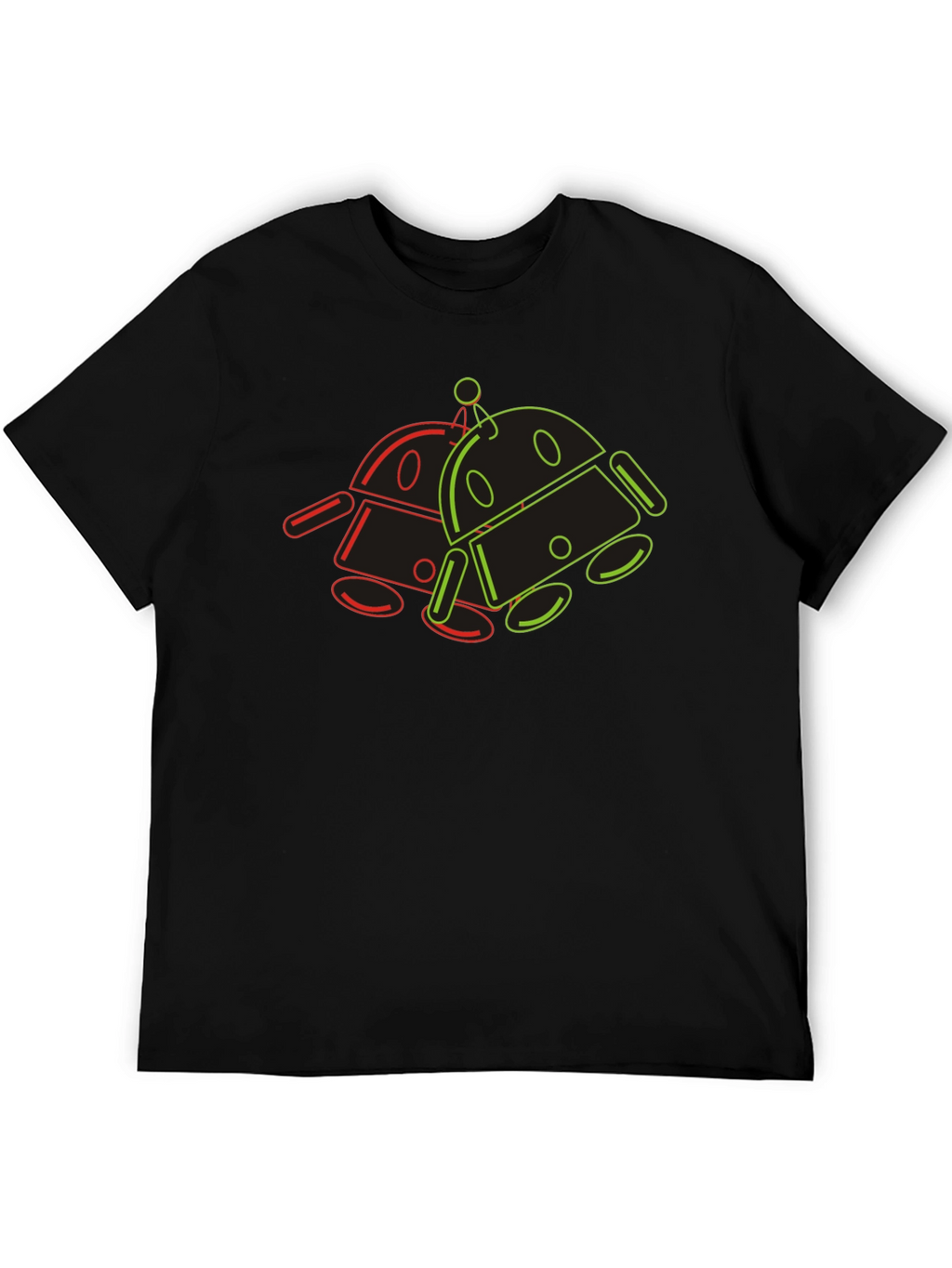 Retro Robot Graphic Tee - Cool Geek Style