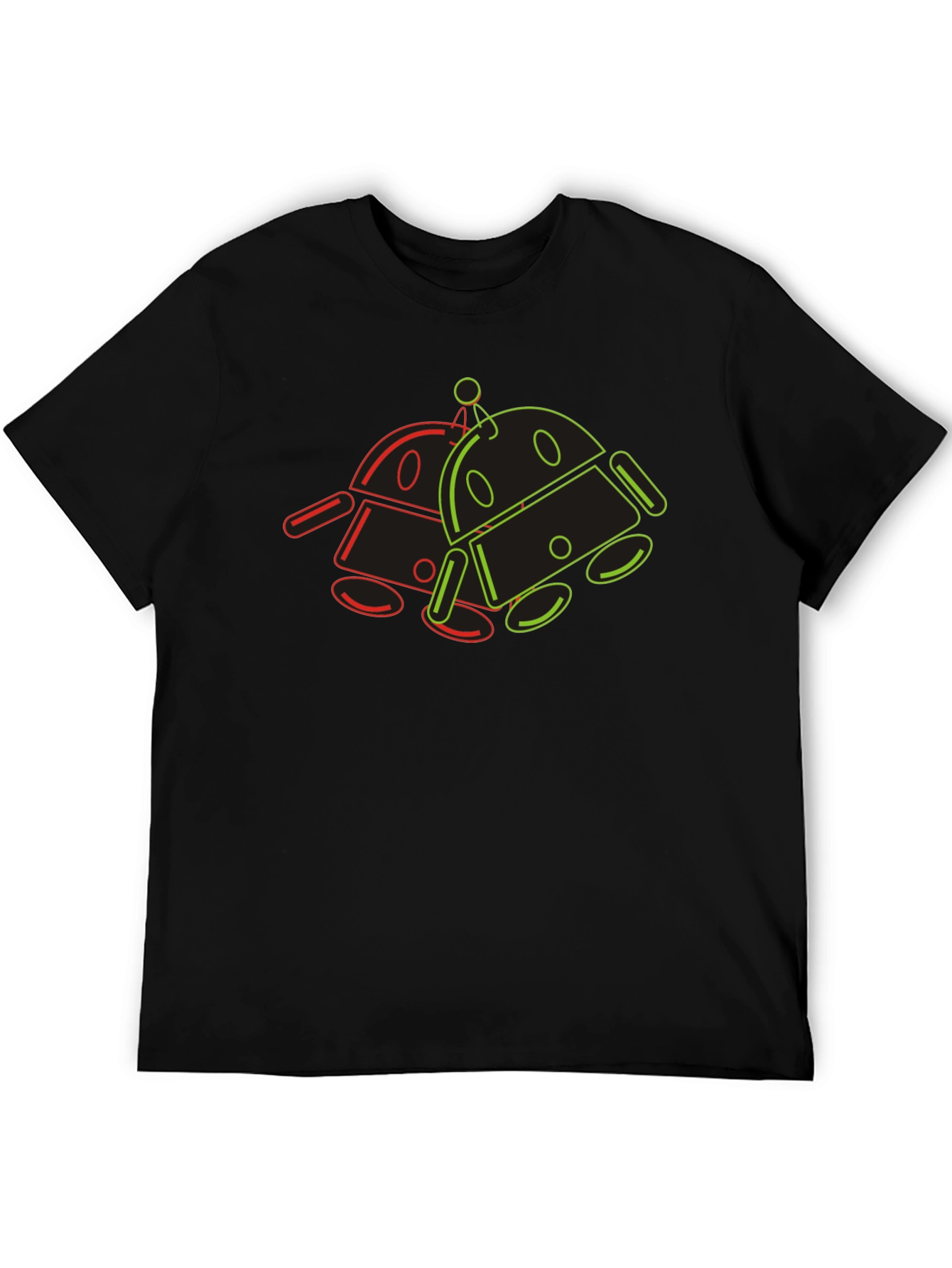 Retro Robot Graphic Tee - Cool Geek Style
