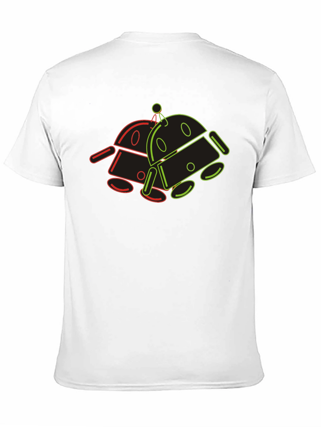 Retro Robot Graphic Tee - Cool Geek Style