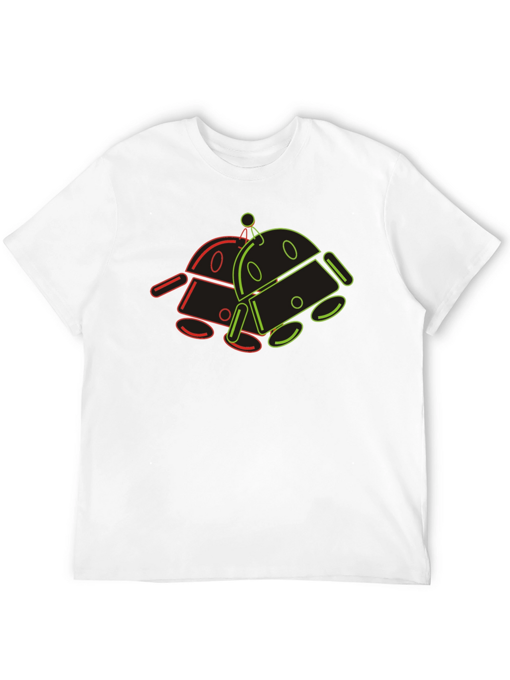 Retro Robot Graphic Tee - Cool Geek Style
