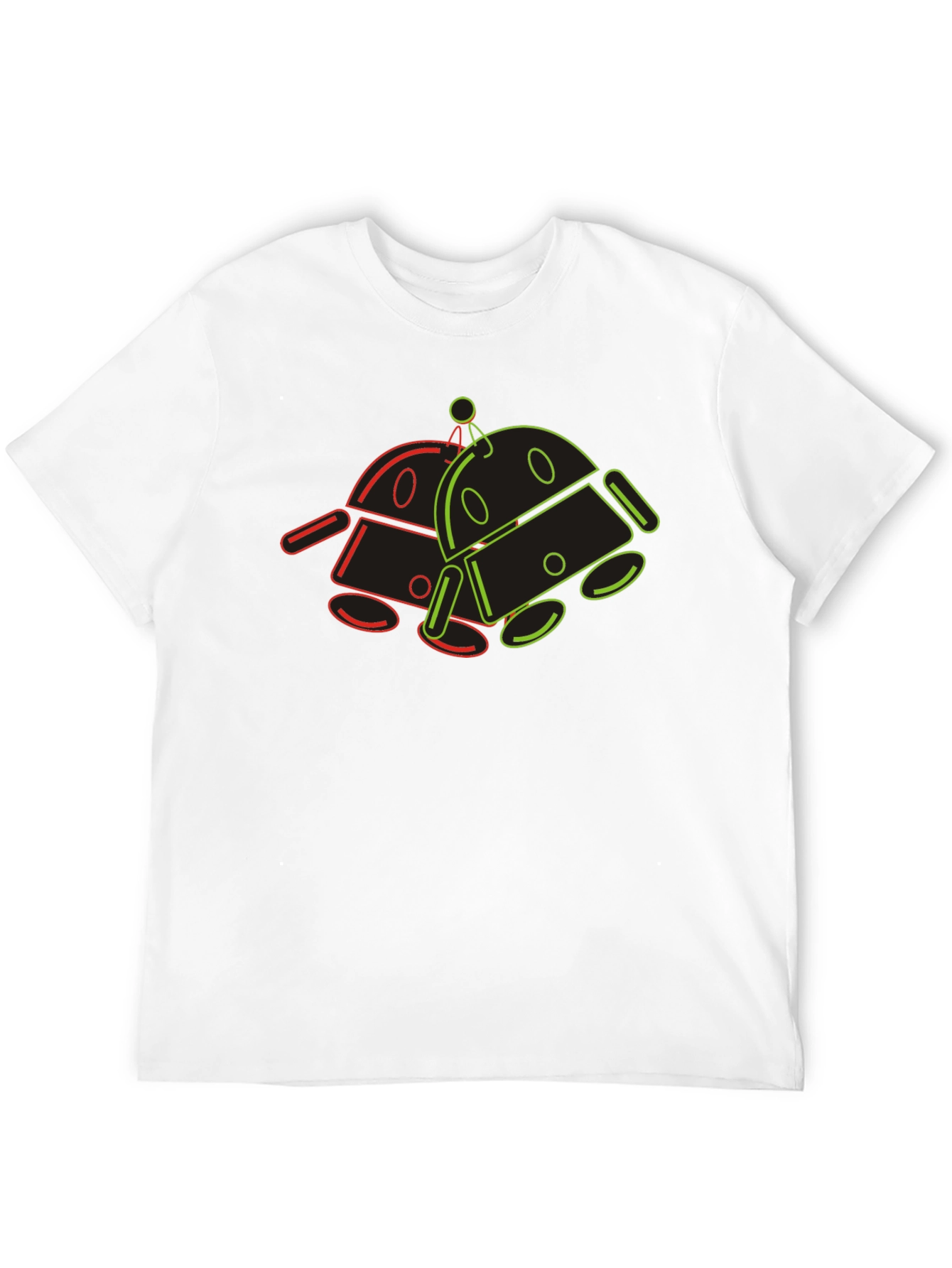 Retro Robot Graphic Tee - Cool Geek Style