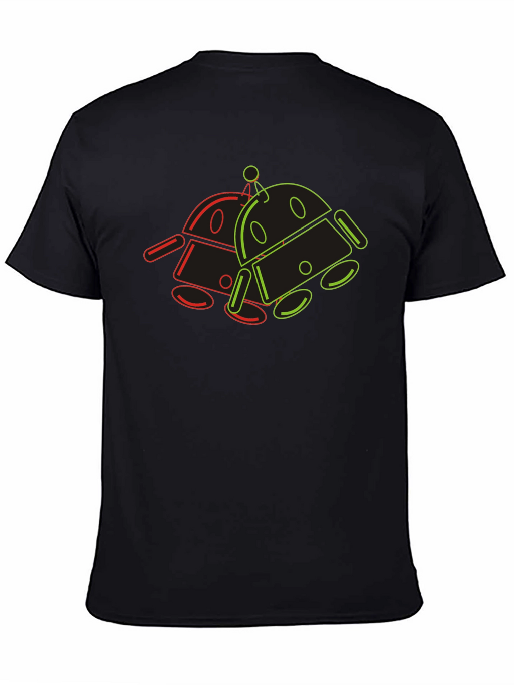 Retro Robot Graphic Tee - Cool Geek Style