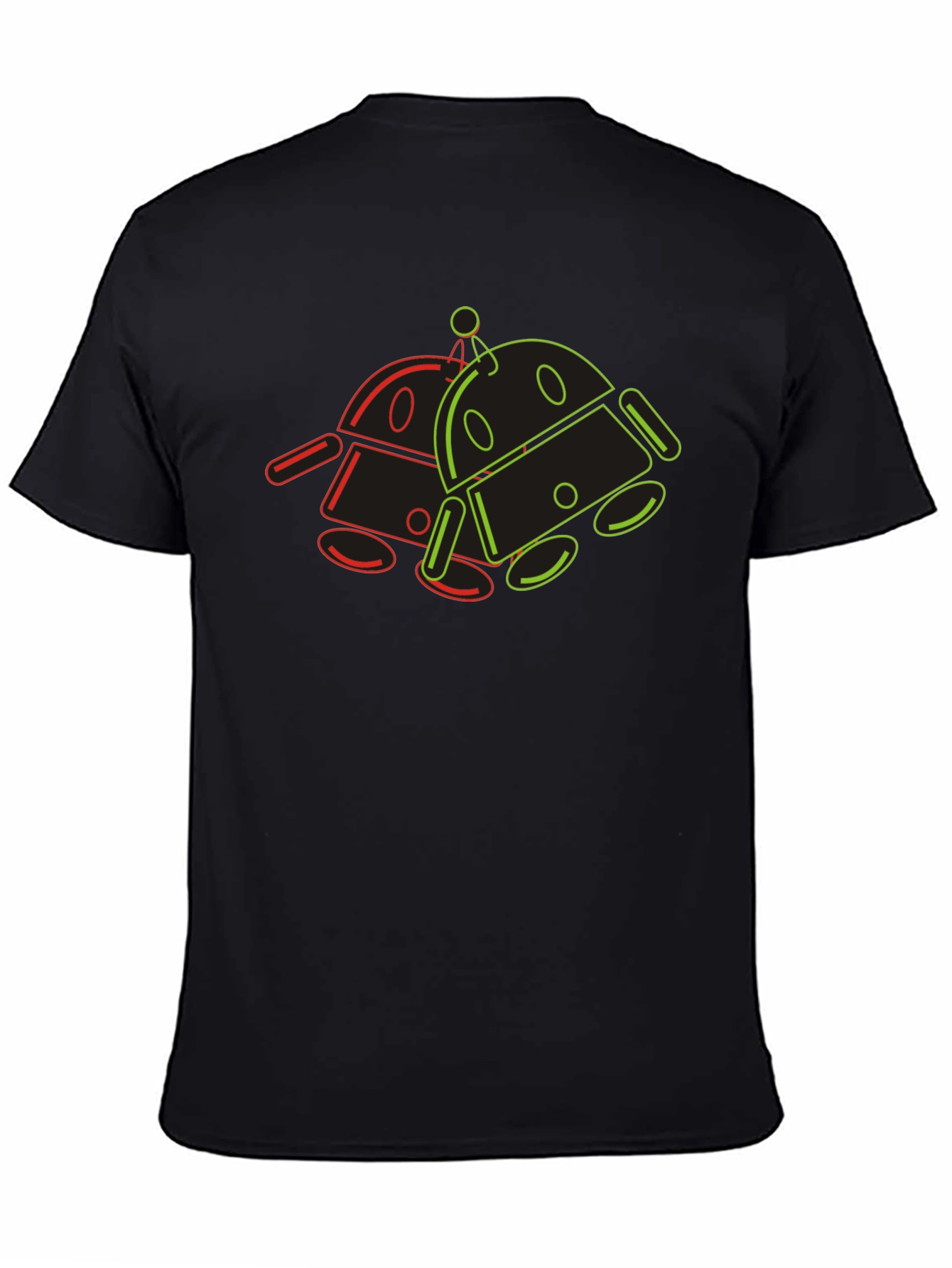 Retro Robot Graphic Tee - Cool Geek Style