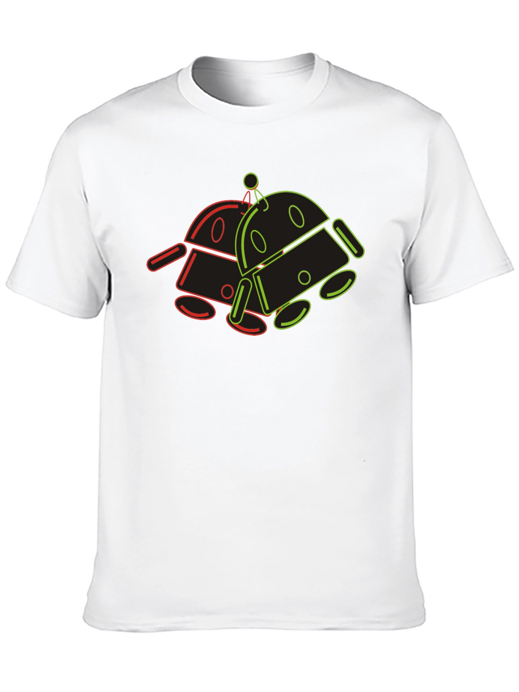 Retro Robot Graphic Tee - Cool Geek Style