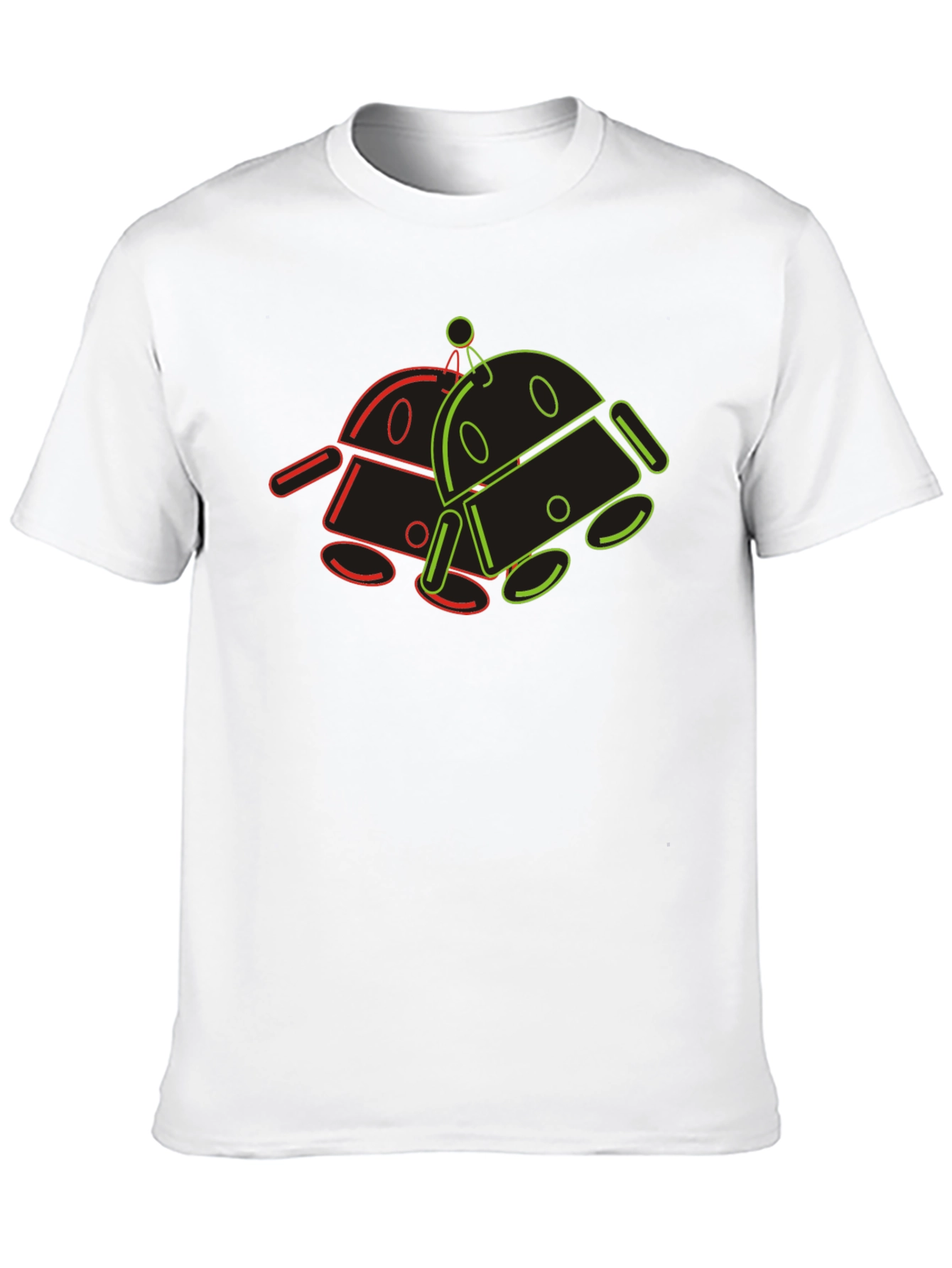 Retro Robot Graphic Tee - Cool Geek Style