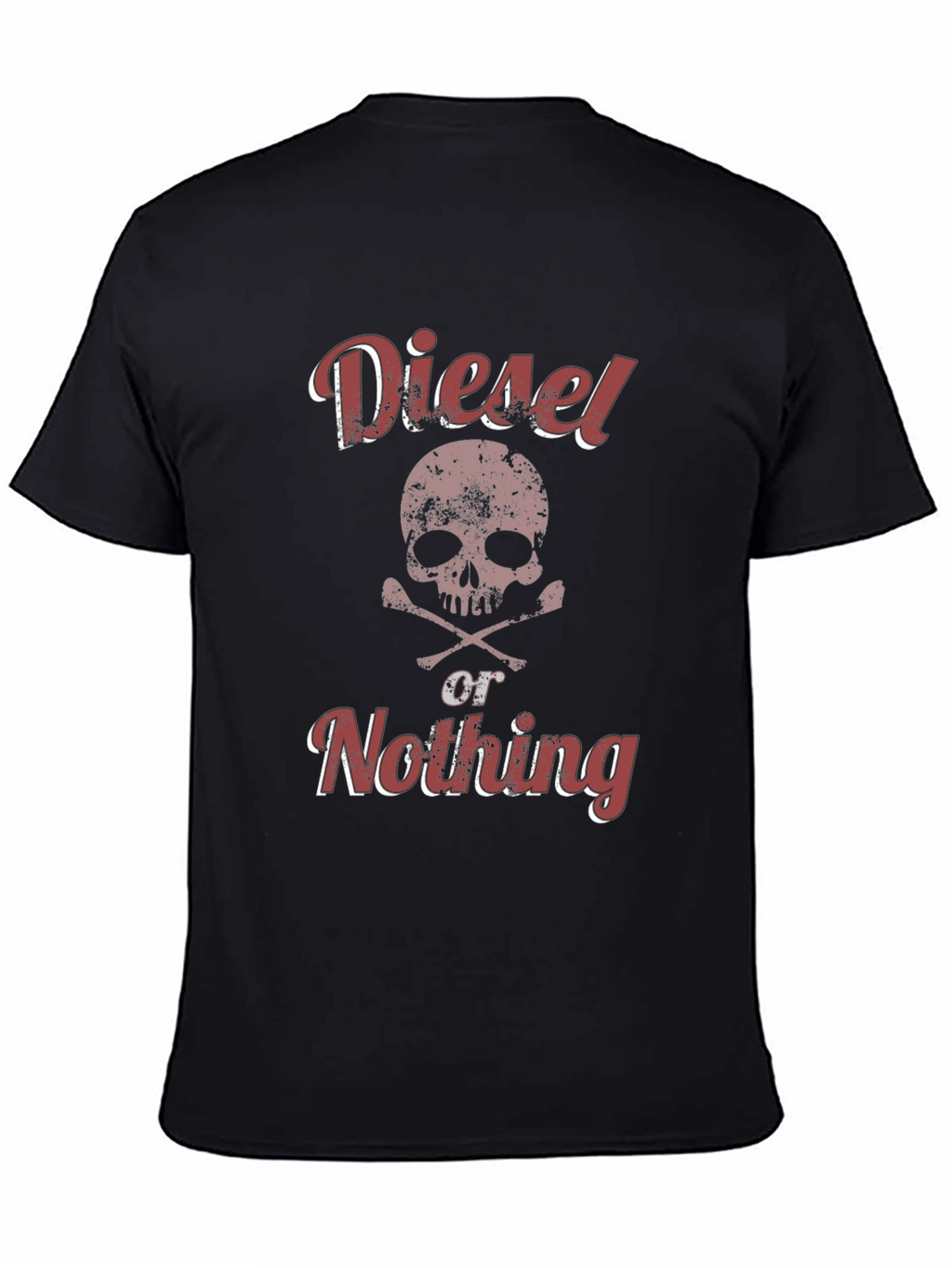 Diesel or Nothing Skull Graphic T-Shirt