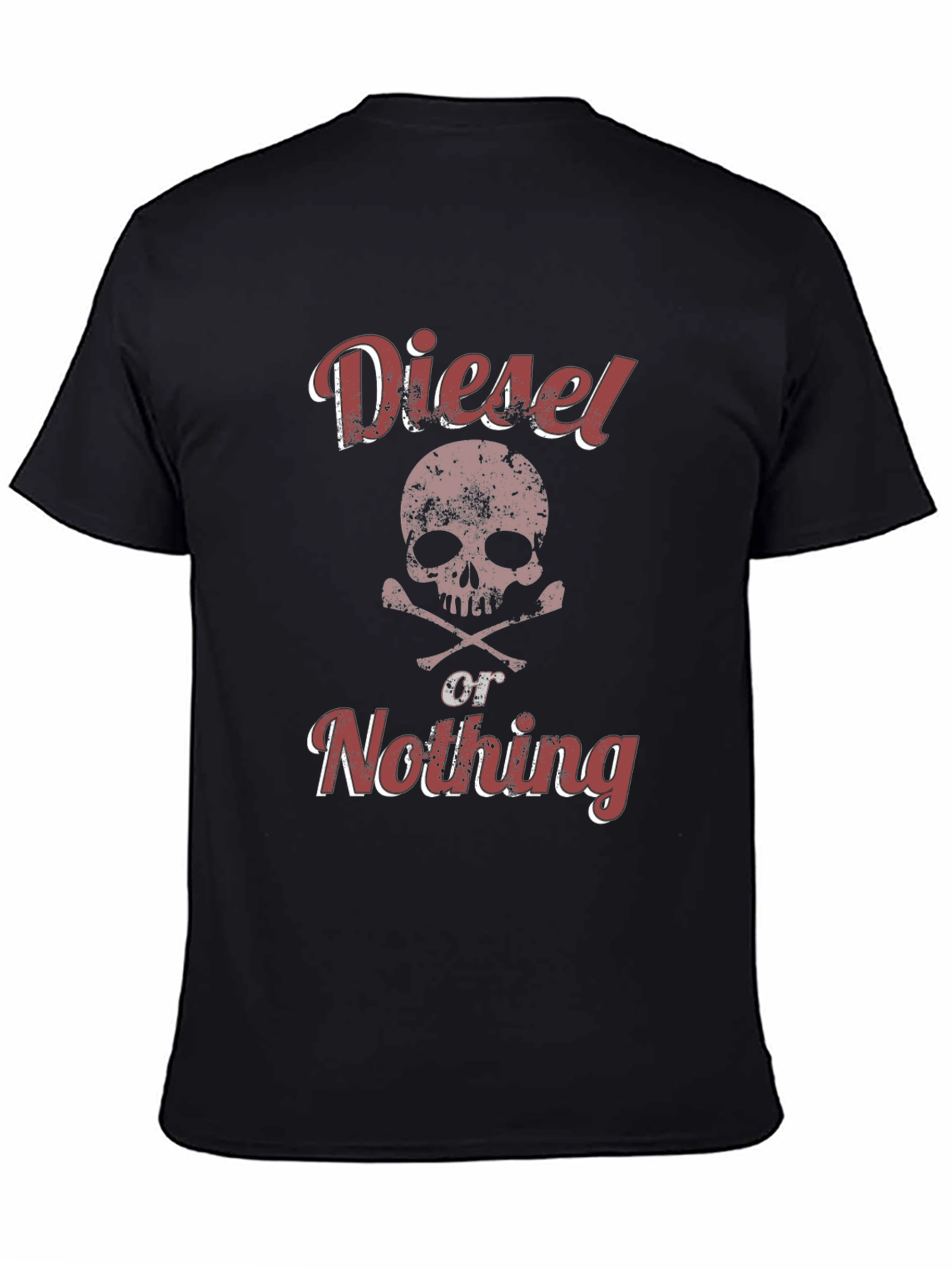 Diesel or Nothing Skull Graphic T-Shirt