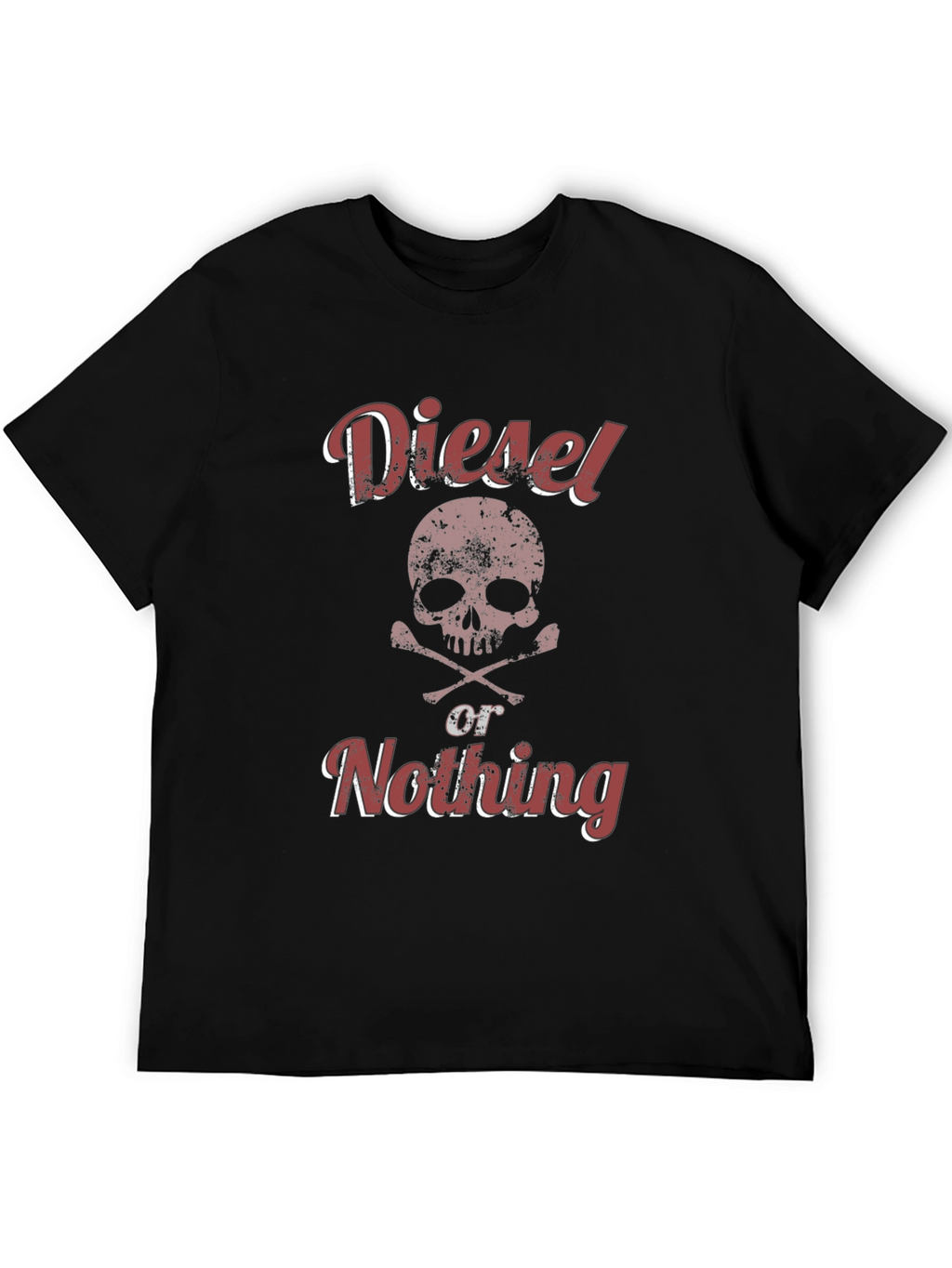 Diesel or Nothing Skull Graphic T-Shirt
