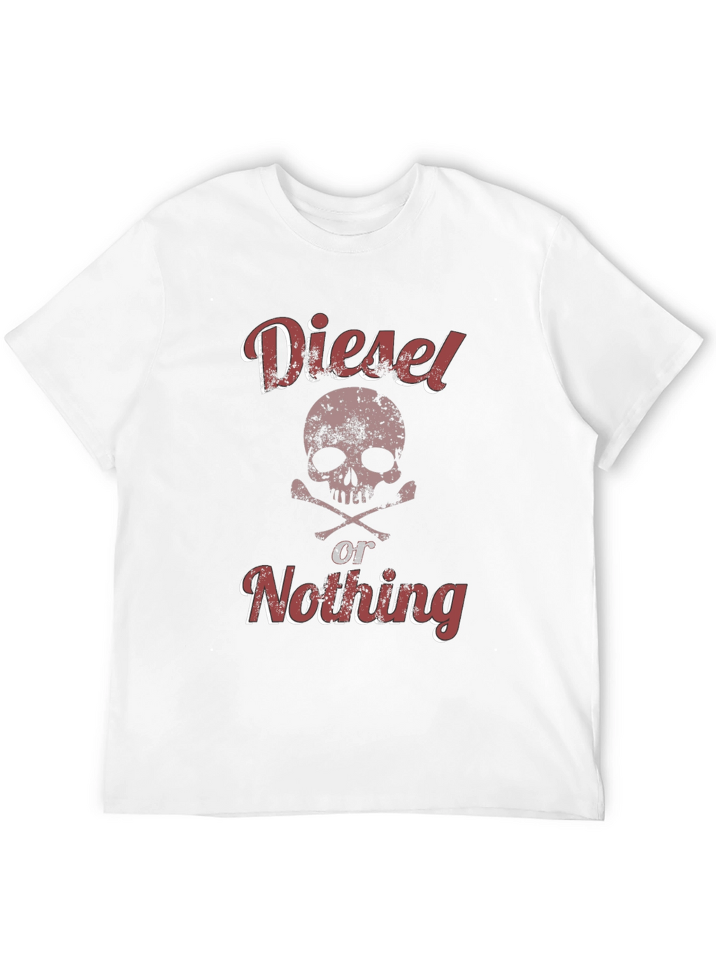 Diesel or Nothing Skull Graphic T-Shirt
