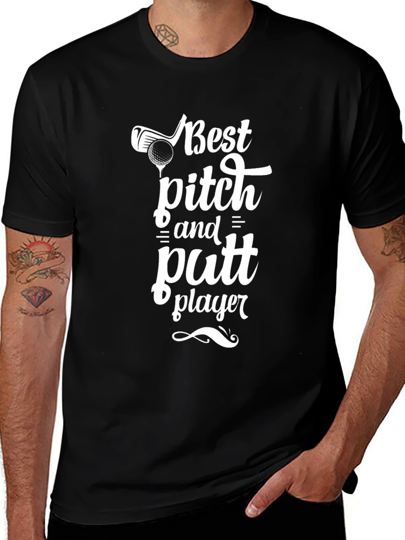 Best Pitch and Putt Player Black T-Shirt