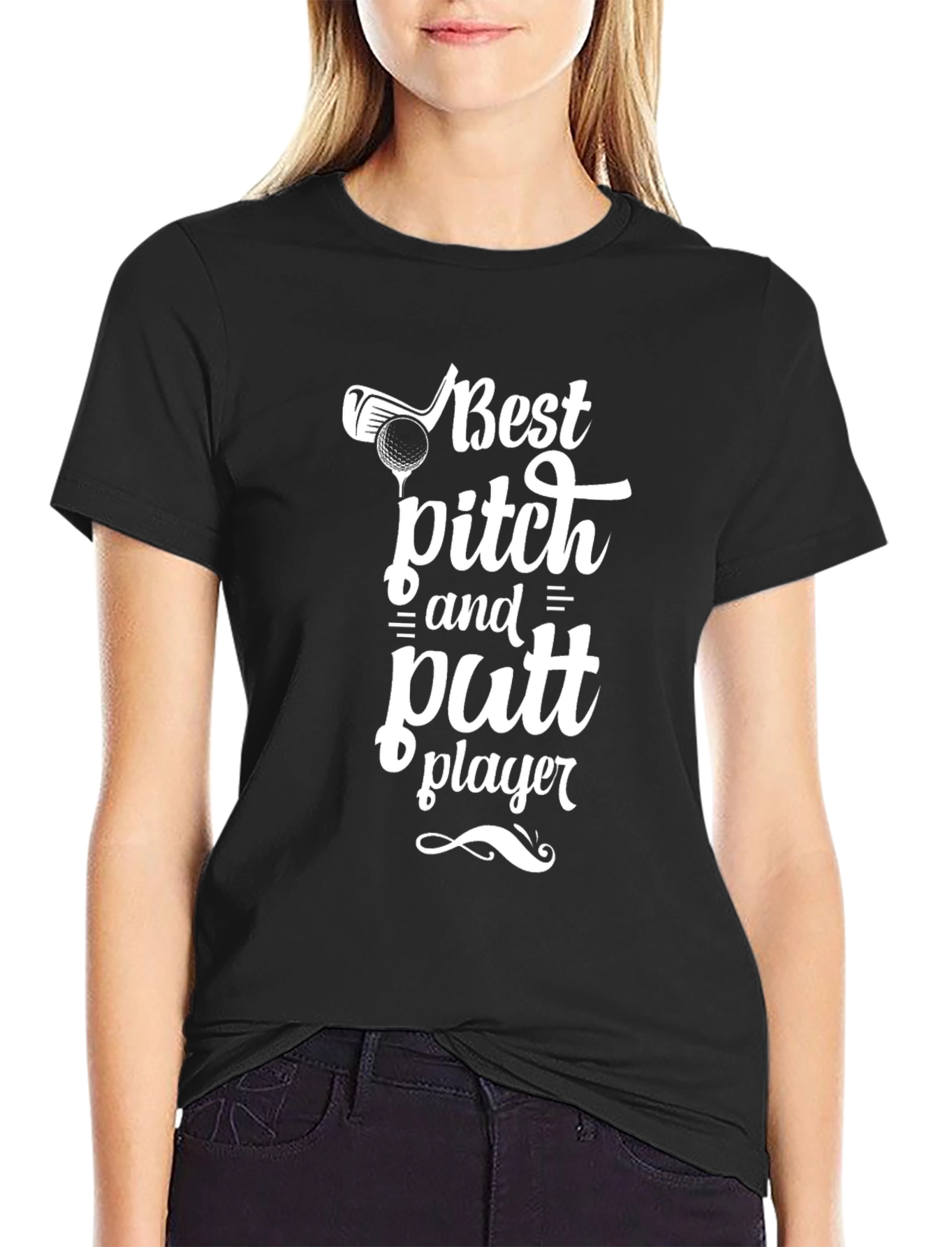 Best Pitch and Putt Player Black T-Shirt