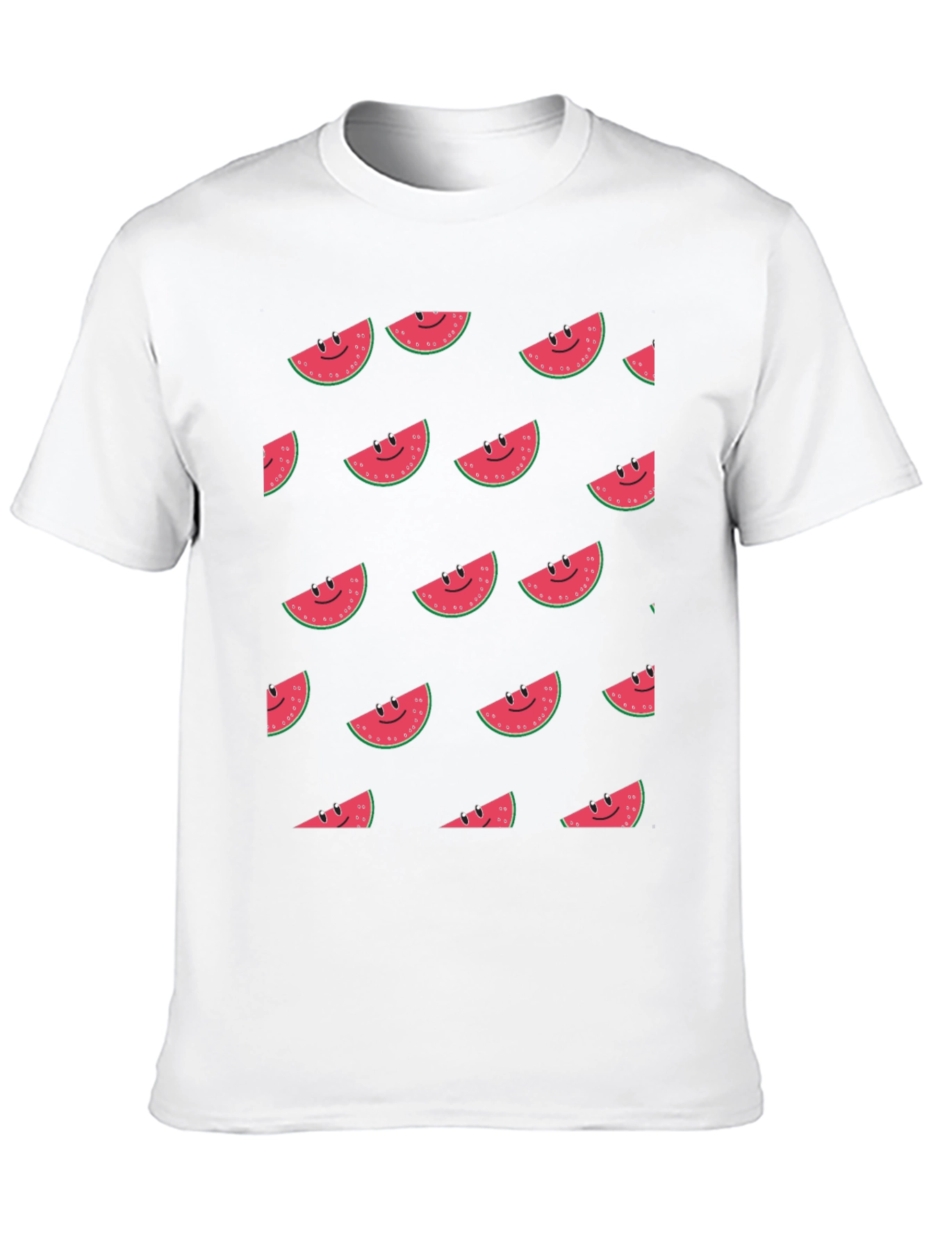Smiling Watermelon Slice Graphic T-Shirt