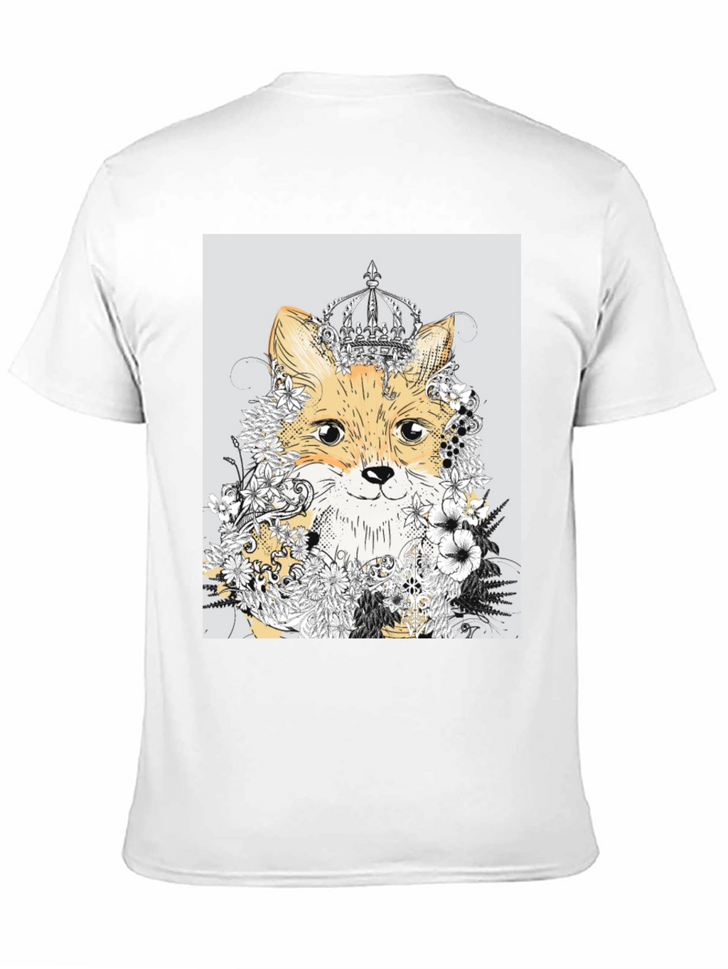 Fox & Floral Crown Graphic Tee