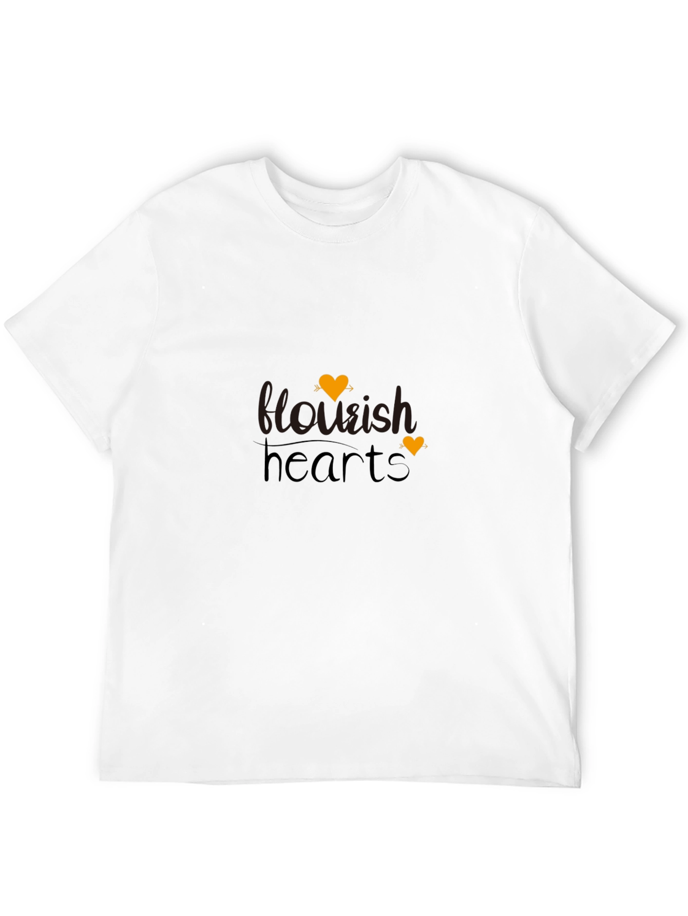 Flourish Hearts Black T-Shirt