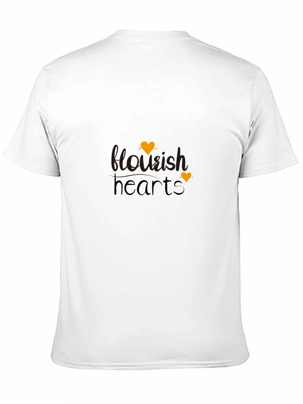 Flourish Hearts Black T-Shirt