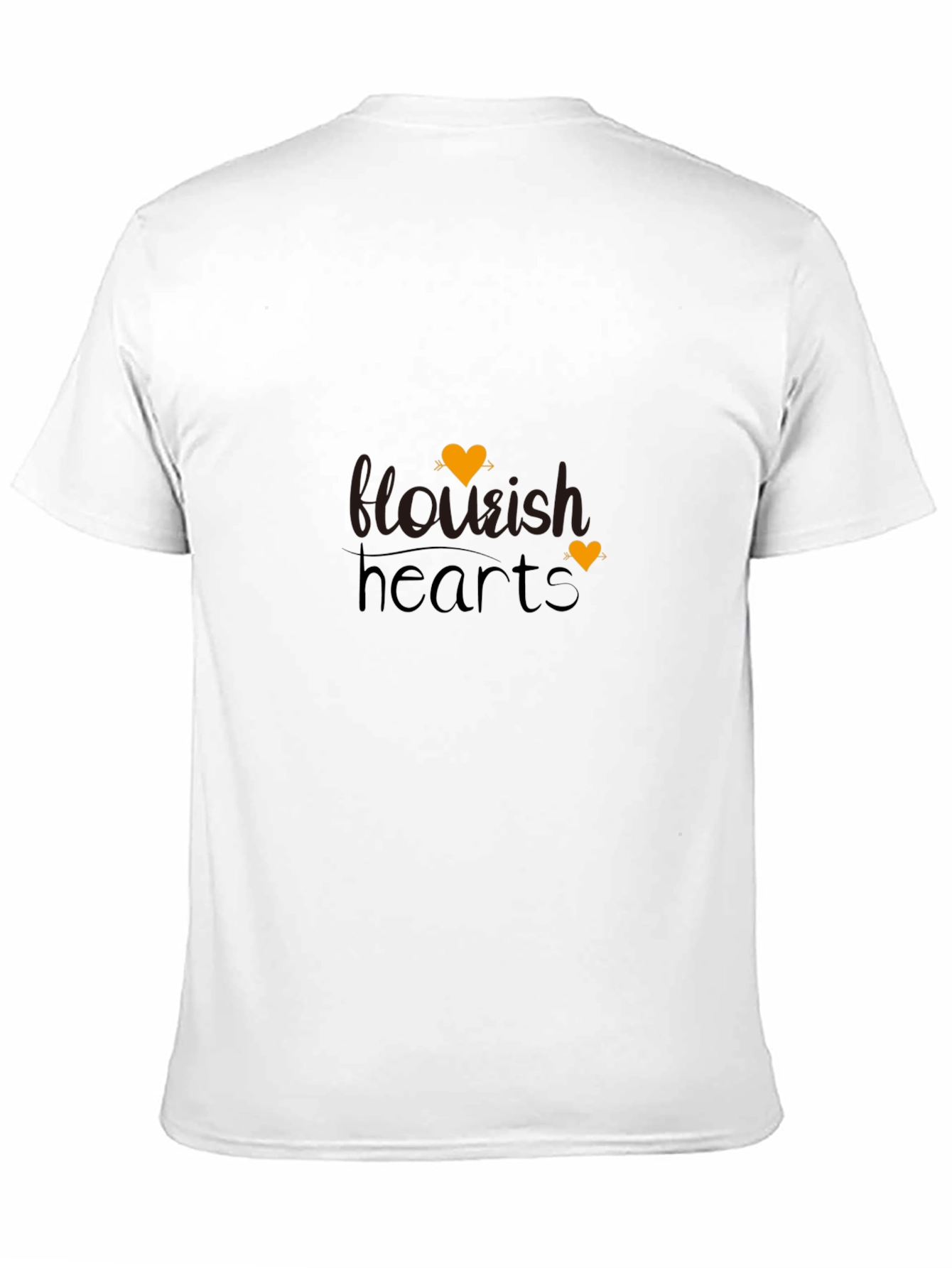 Flourish Hearts Black T-Shirt