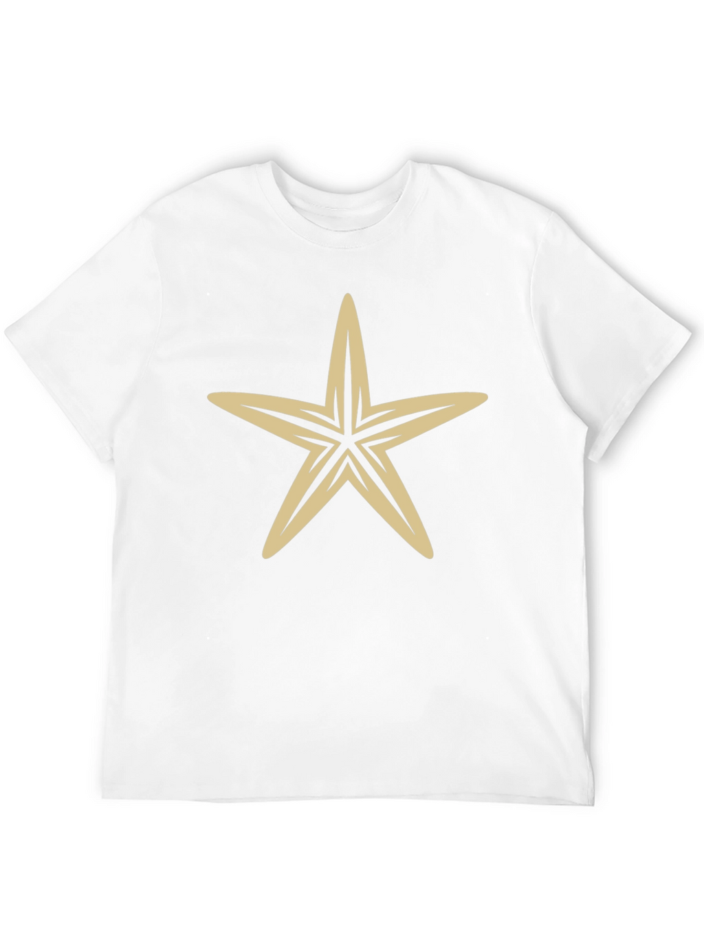 Starfish Graphic Tee - Black Cotton Blend Shirt