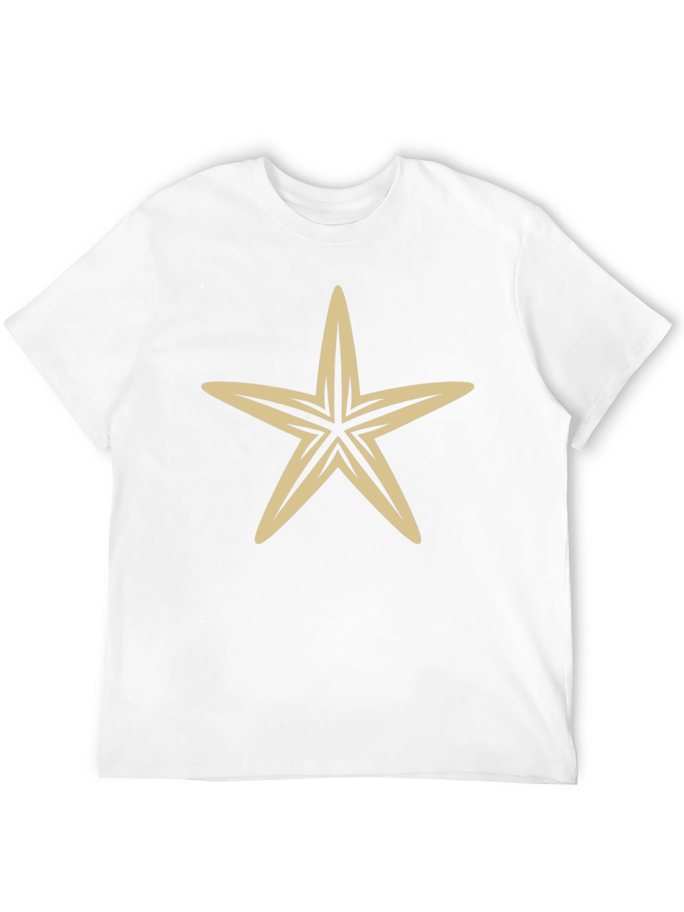 Starfish Graphic Tee - Black Cotton Blend Shirt
