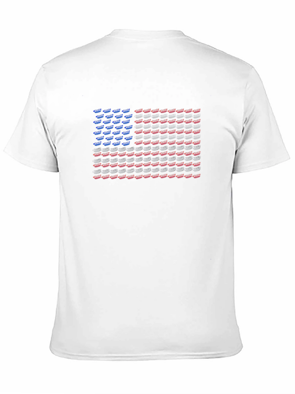 American Flag Hotdog Graphic T-Shirt