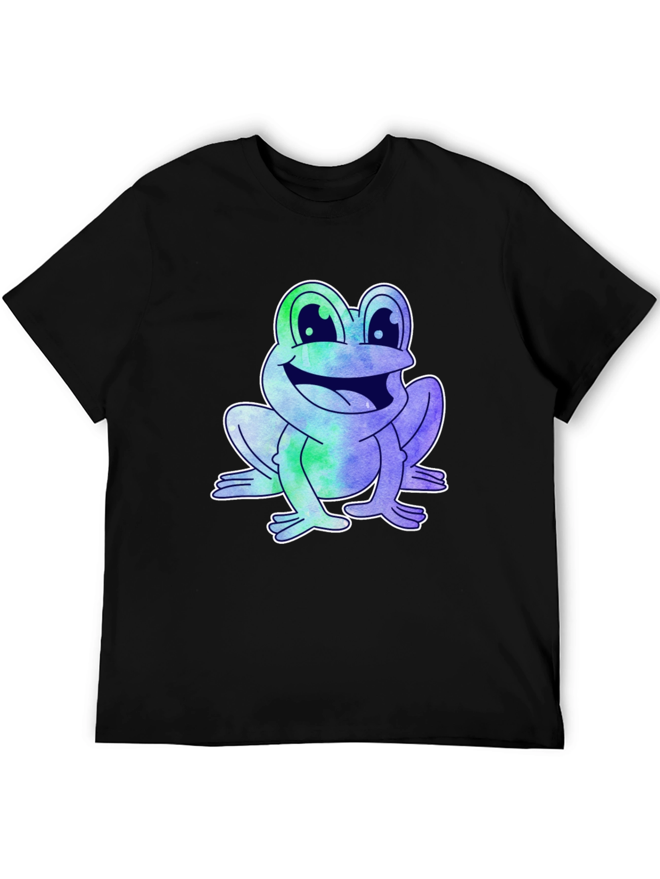 Fun Frog Graphic Tee - Mens Black T-Shirt