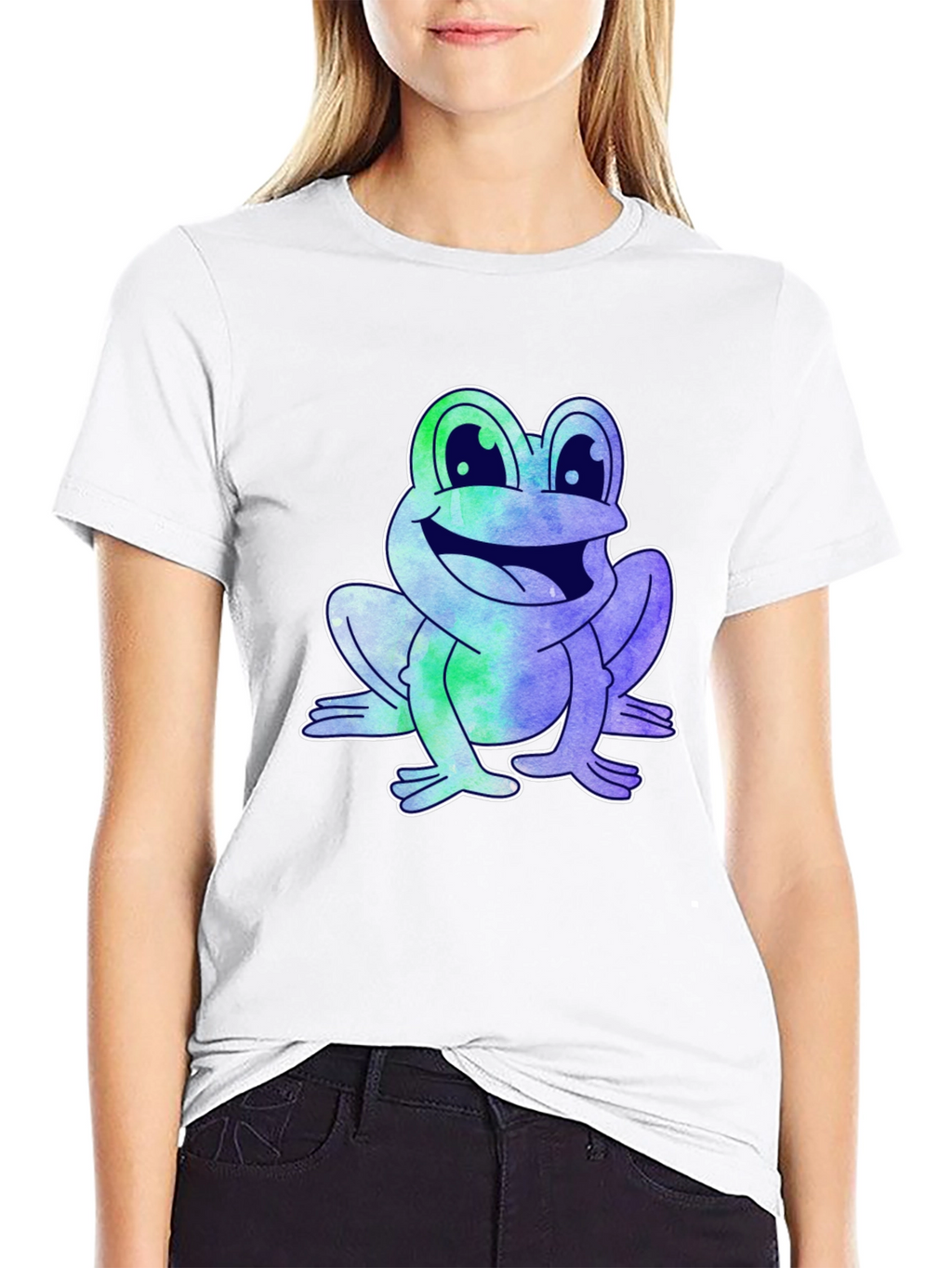 Fun Frog Graphic Tee - Mens Black T-Shirt