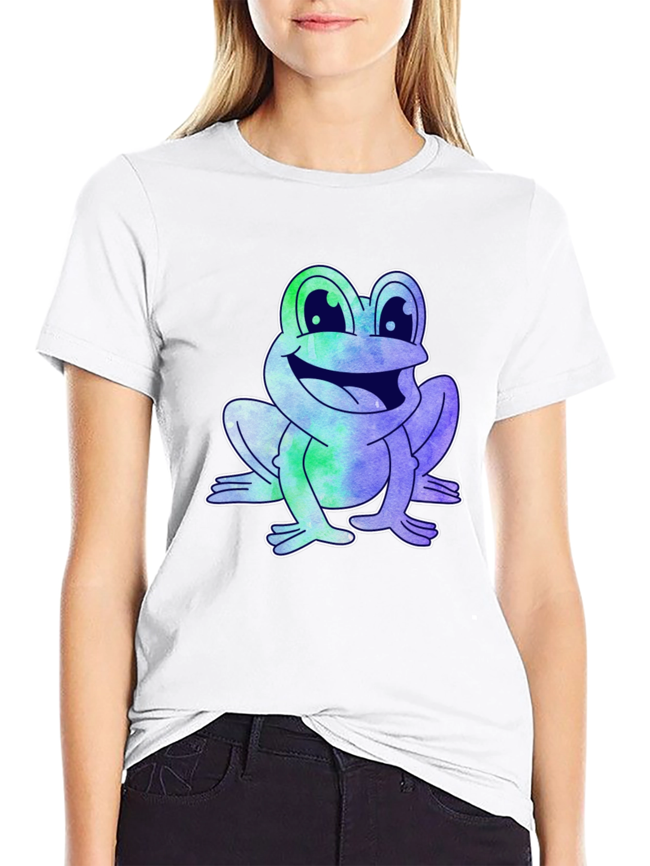 Fun Frog Graphic Tee - Mens Black T-Shirt