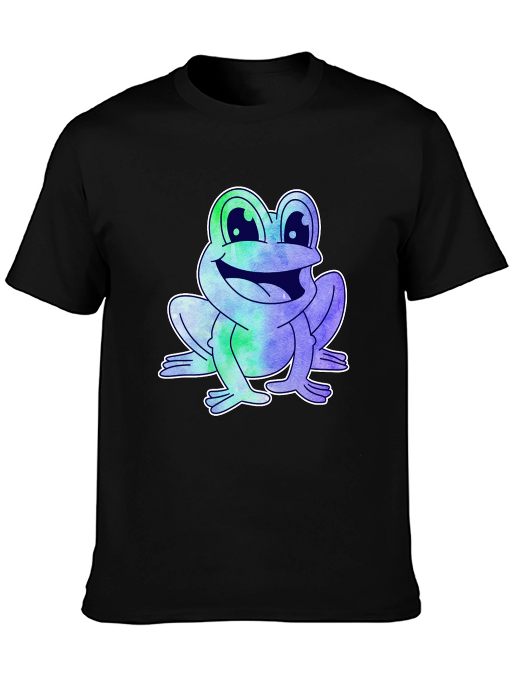 Fun Frog Graphic Tee - Mens Black T-Shirt