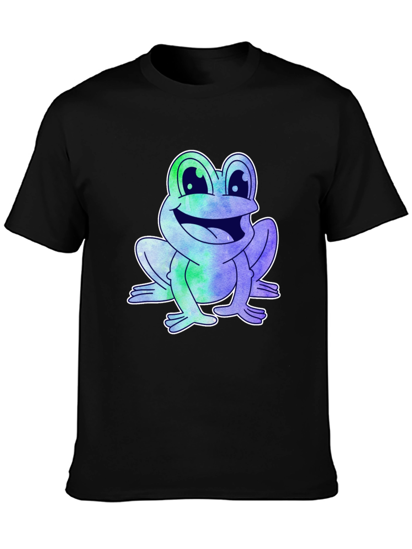 Fun Frog Graphic Tee - Mens Black T-Shirt